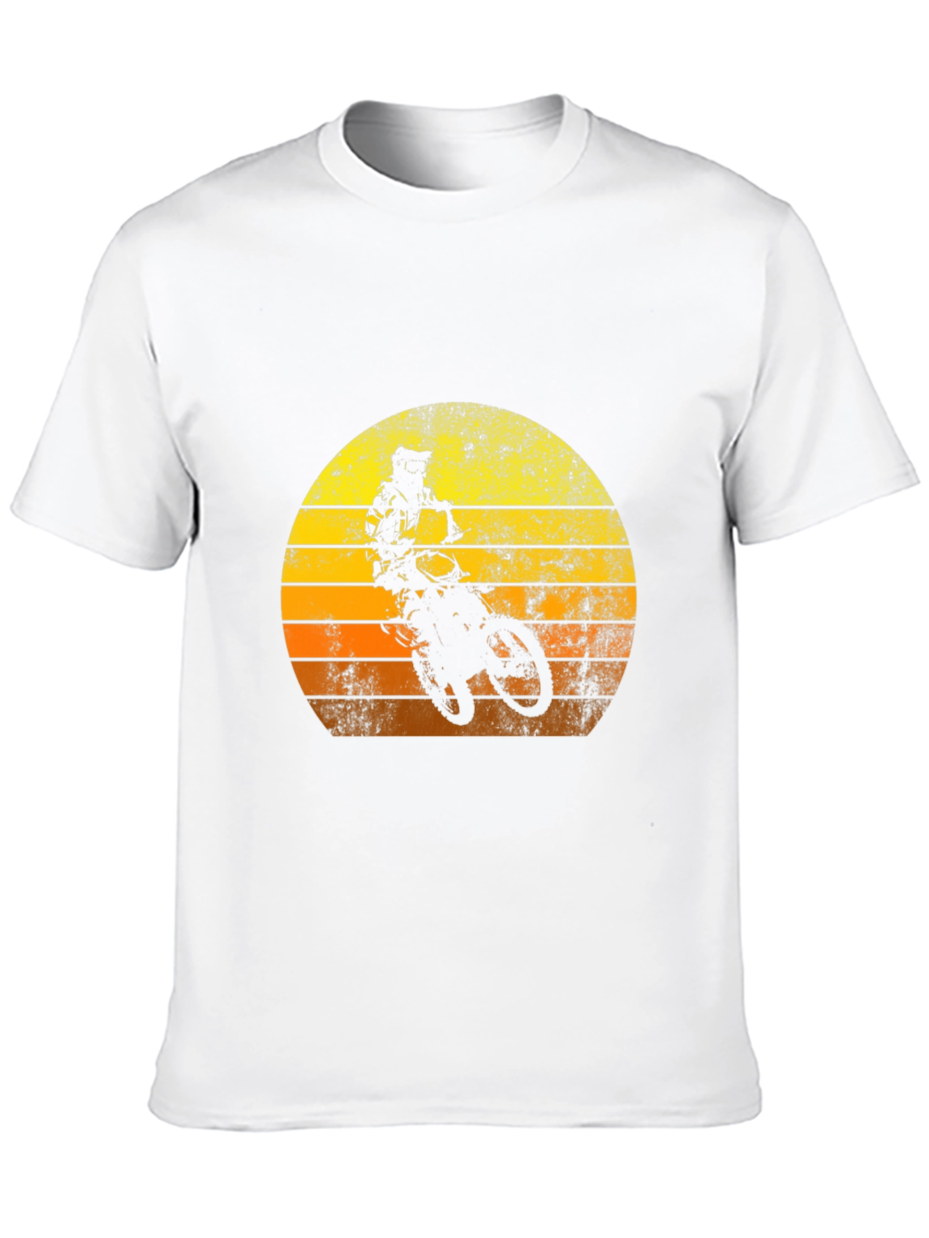 Retro Motocross Sunset T-Shirt - Black