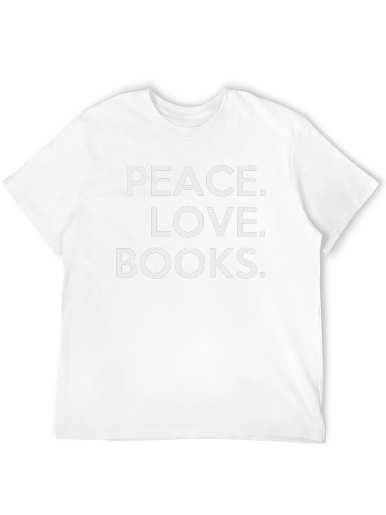Peace Love Books Graphic T-Shirt - Black