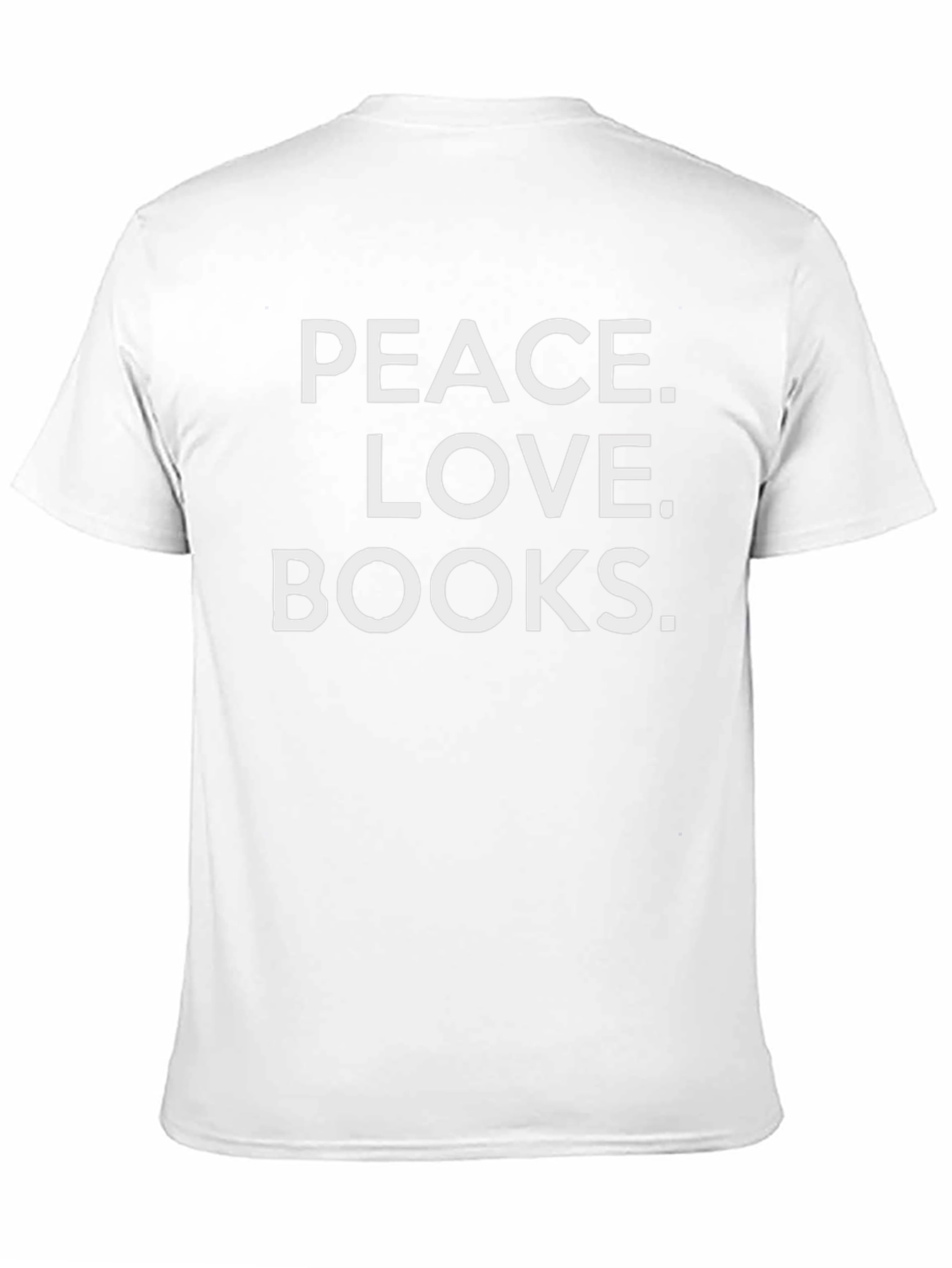 Peace Love Books Graphic T-Shirt - Black