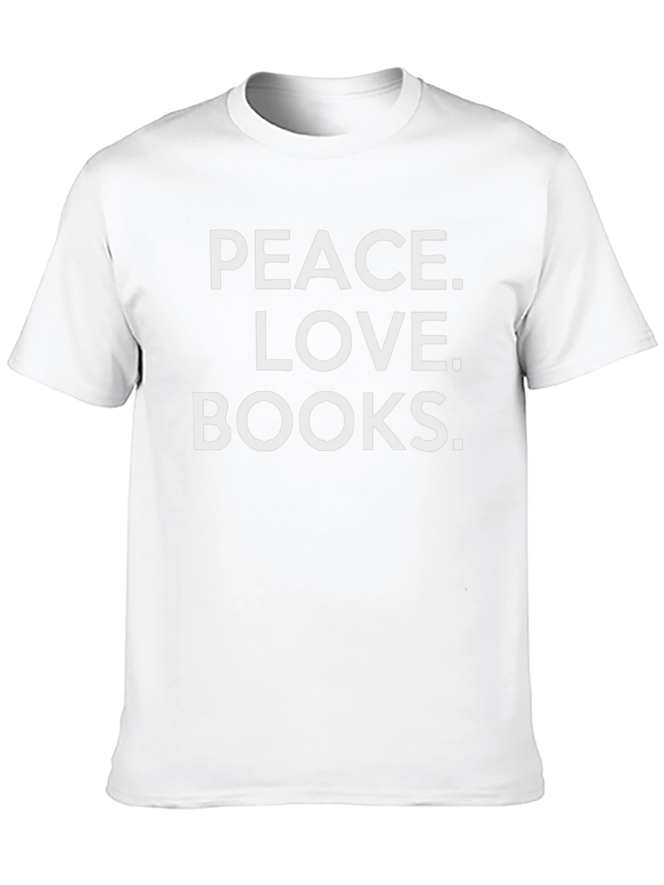 Peace Love Books Graphic T-Shirt - Black