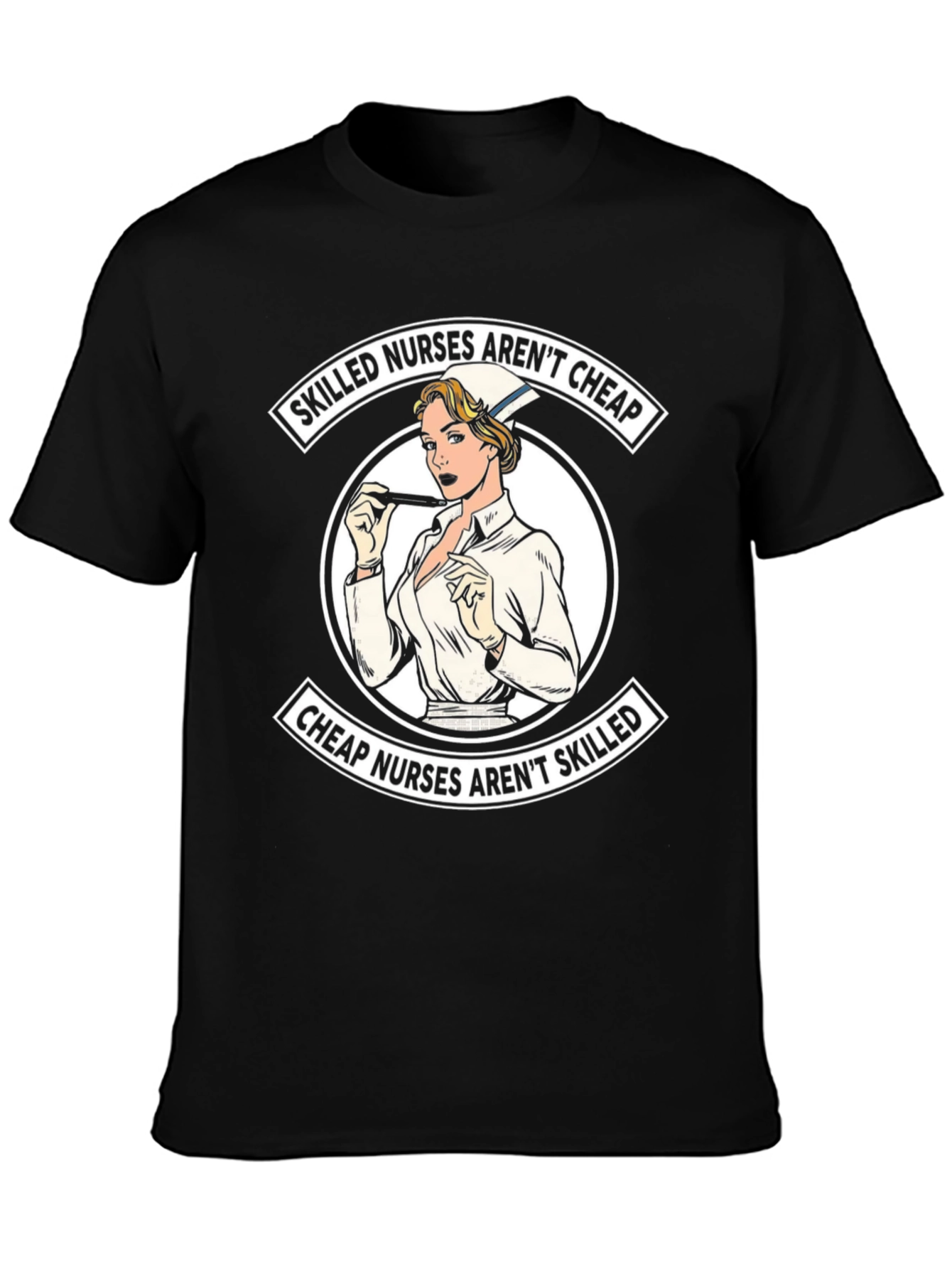 Skilled Nurses Graphic T-Shirt - Black