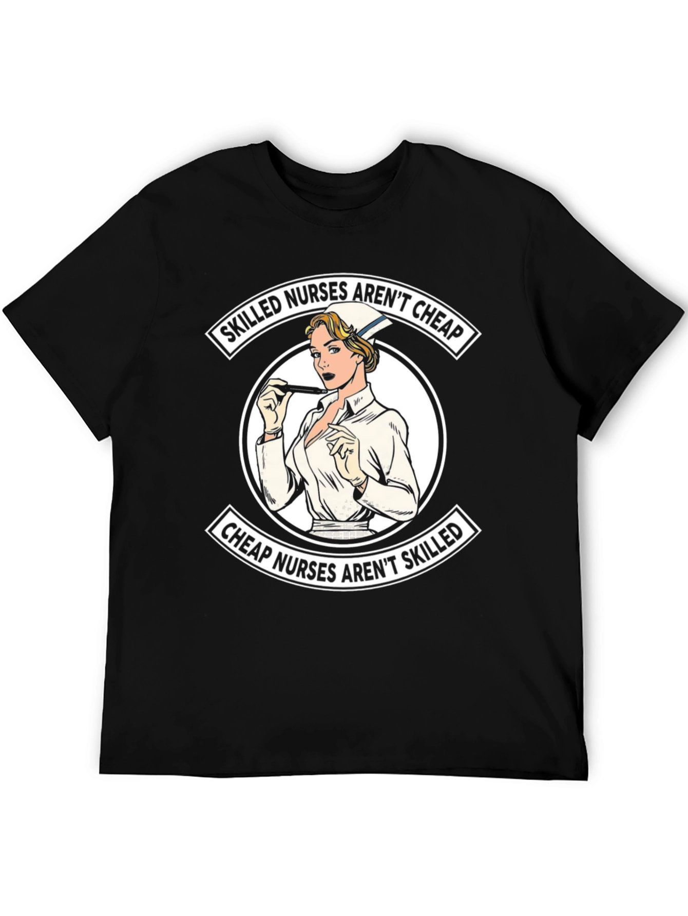 Skilled Nurses Graphic T-Shirt - Black