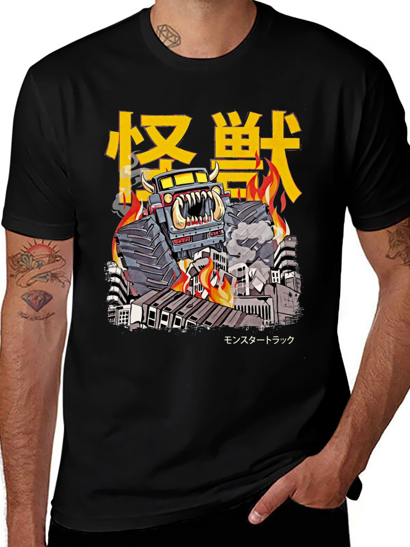 Monster Truck T-Shirt - Kaiju Style Graphic Tee