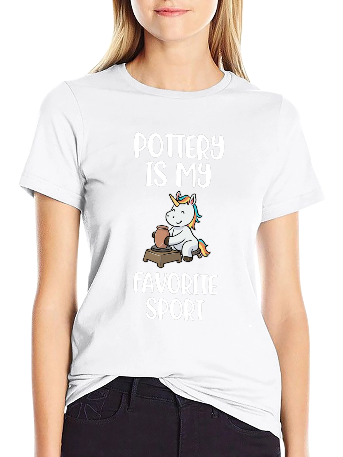 Pottery Unicorn Graphic T-Shirt