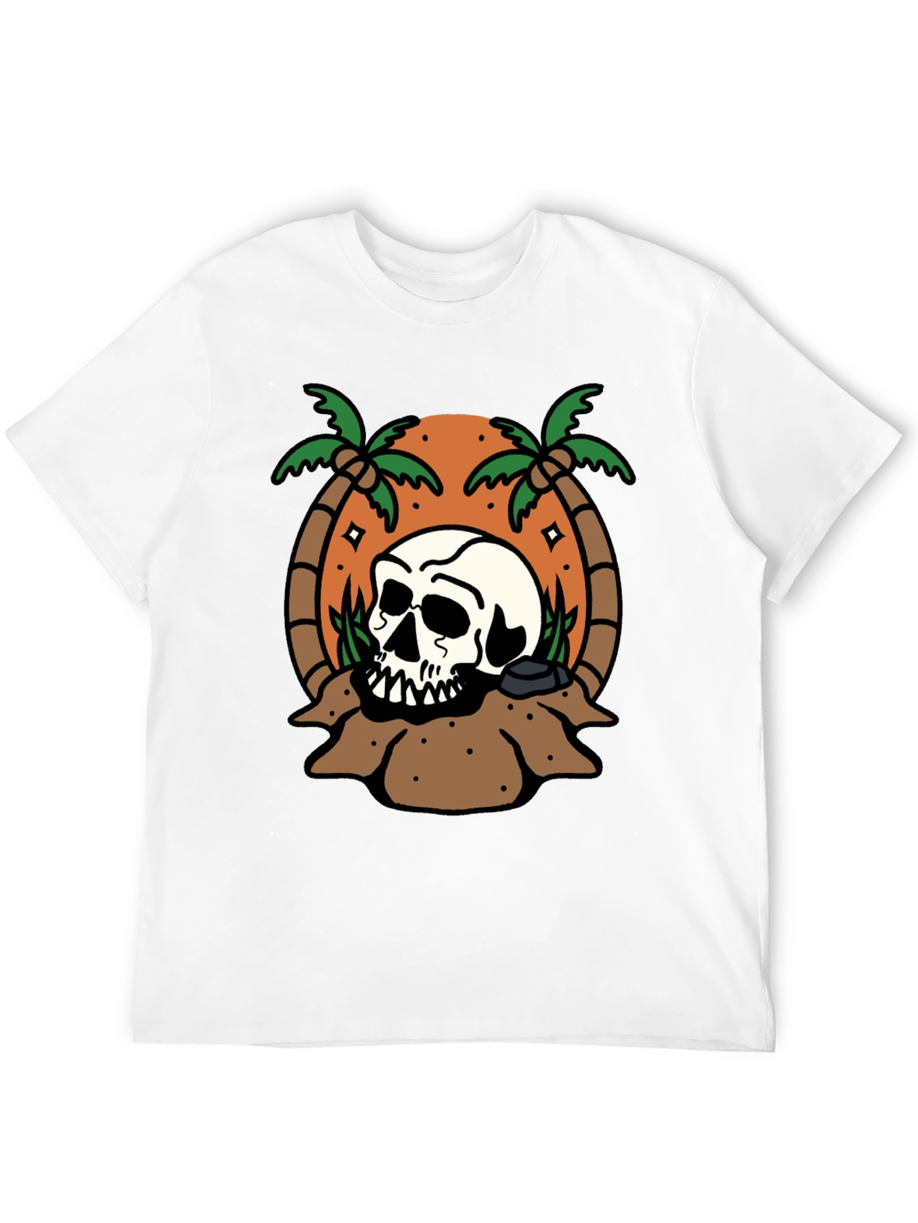 Skull Island Graphic T-Shirt - Black