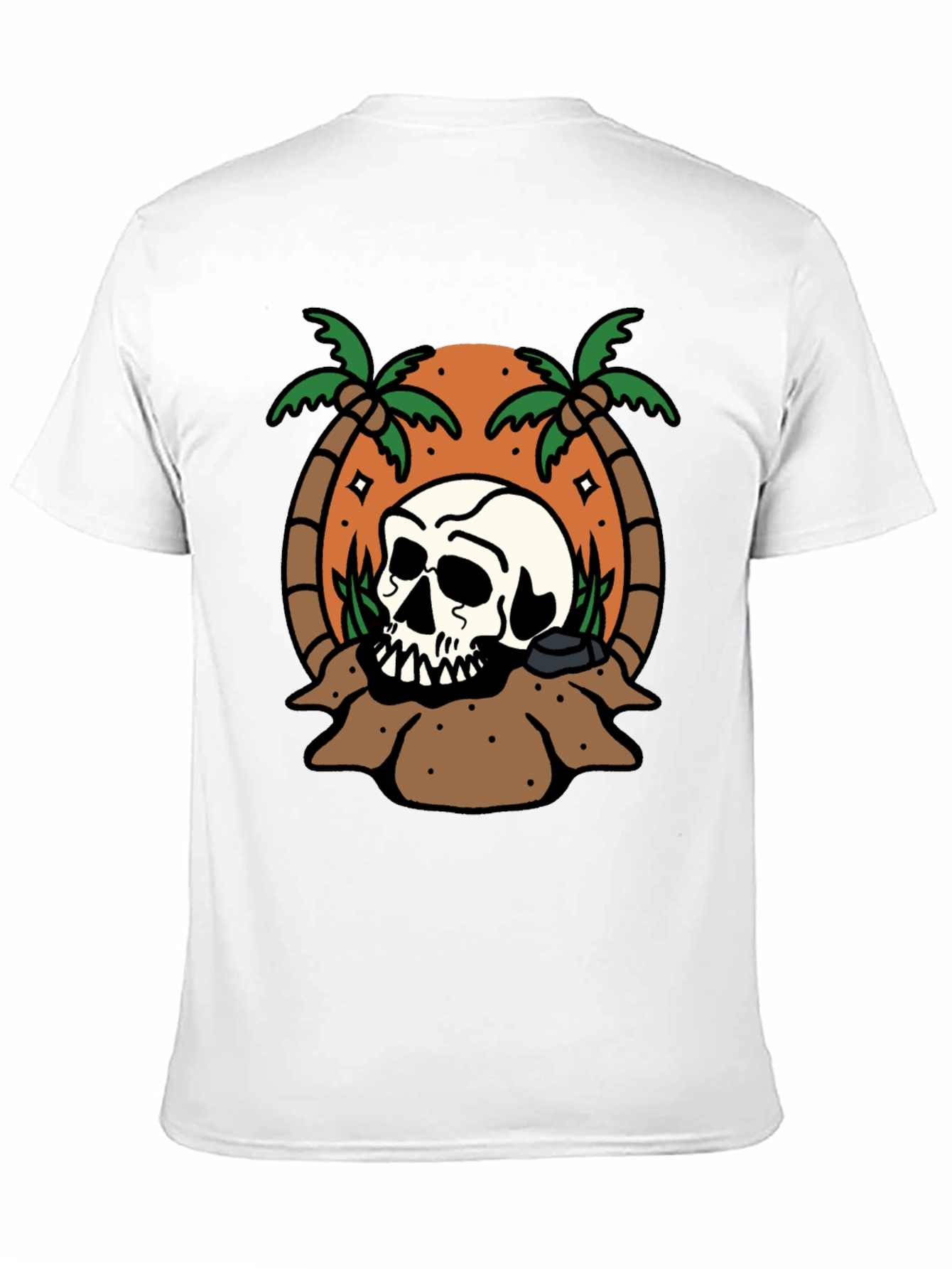 Skull Island Graphic T-Shirt - Black