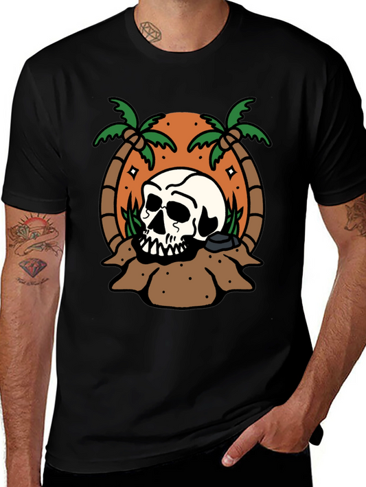 Skull Island Graphic T-Shirt - Black