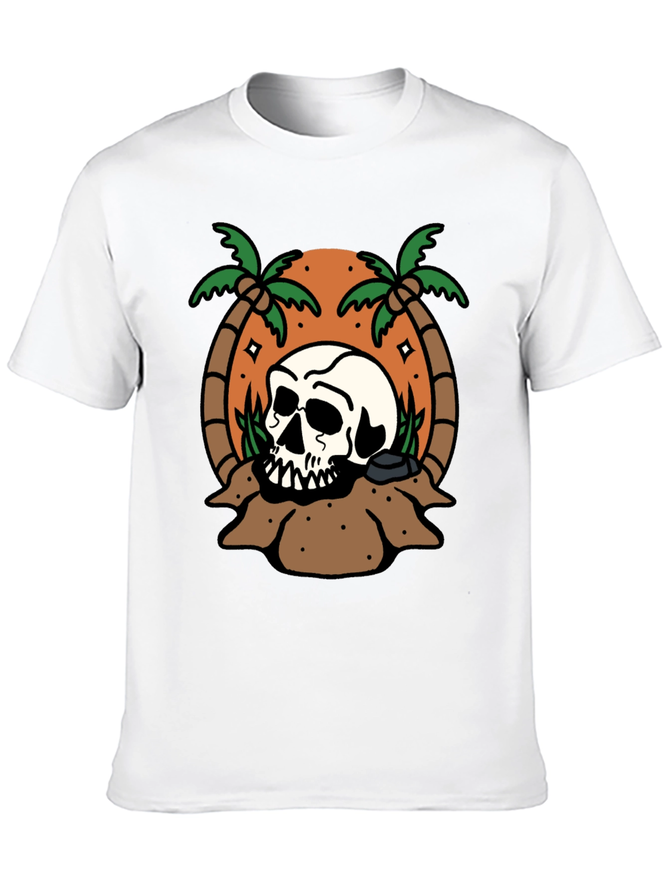 Skull Island Graphic T-Shirt - Black