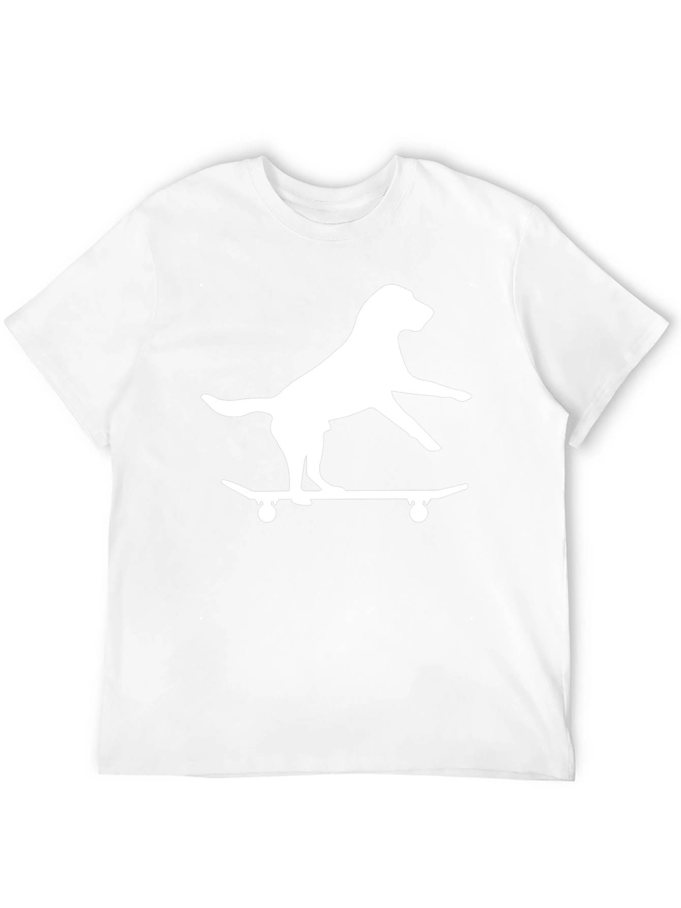 Dog on Skateboard Black Graphic Tee