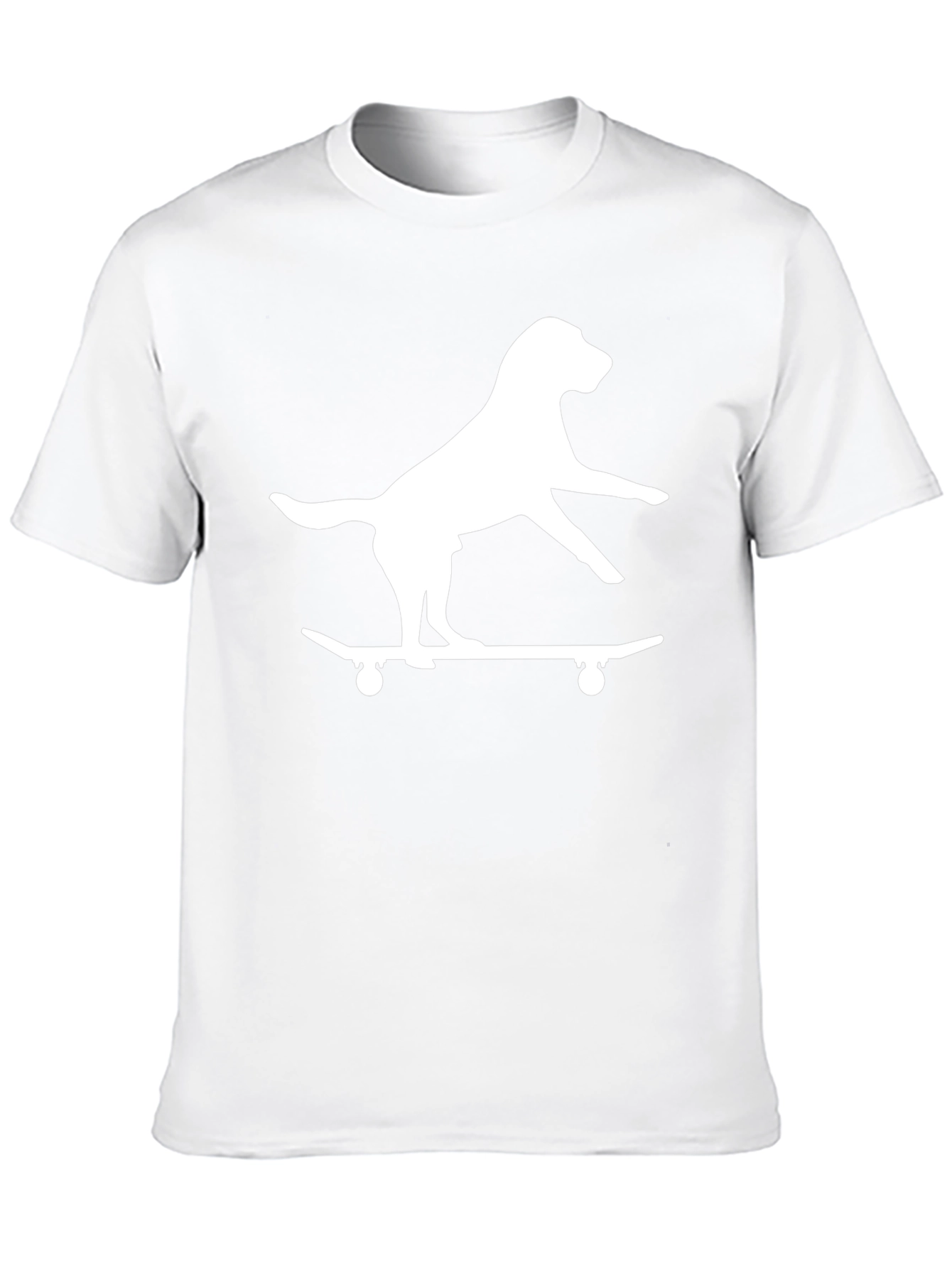 Dog on Skateboard Black Graphic Tee