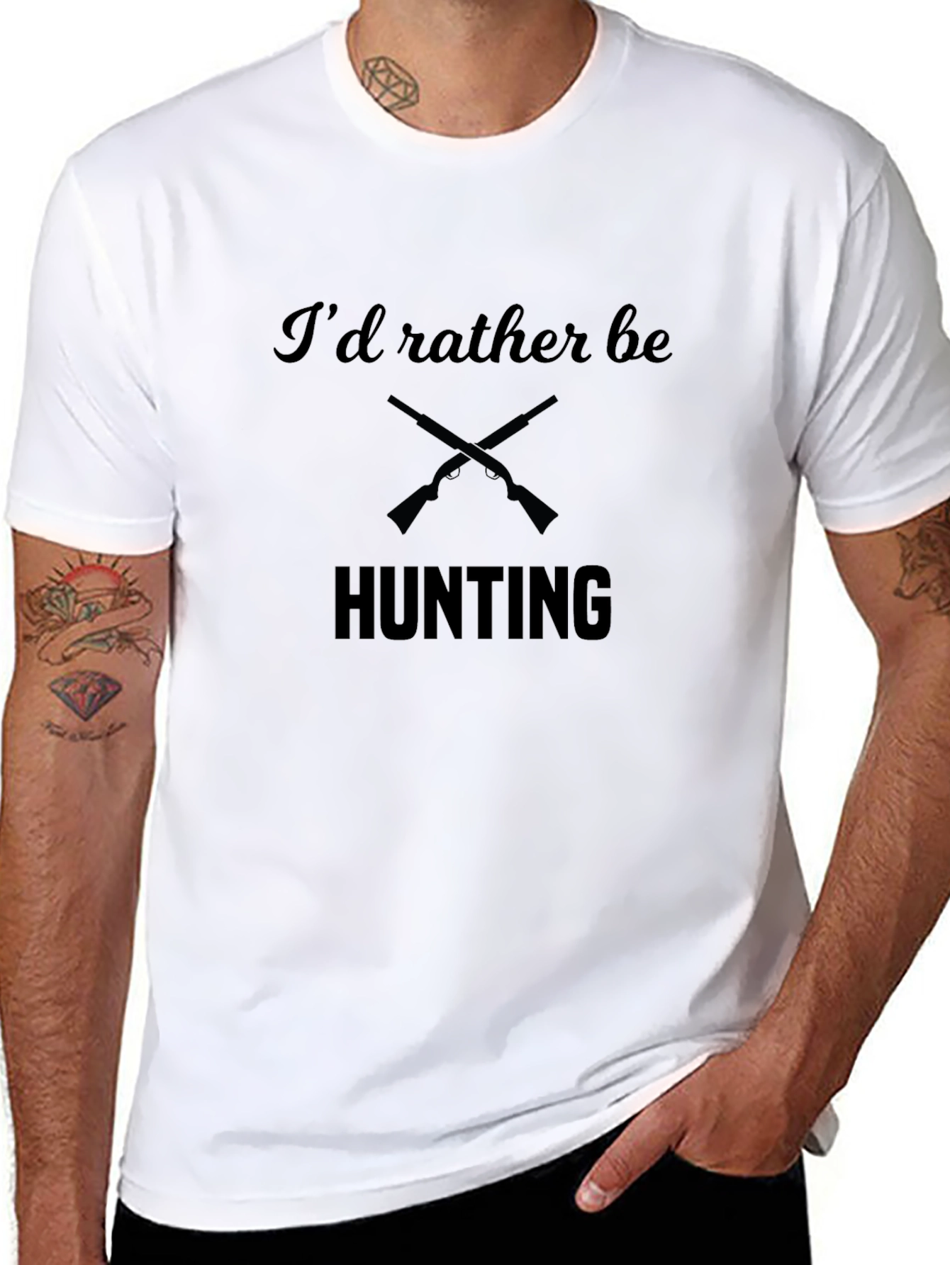 Hunting Graphic T-Shirt - Id Rather Be Hunting