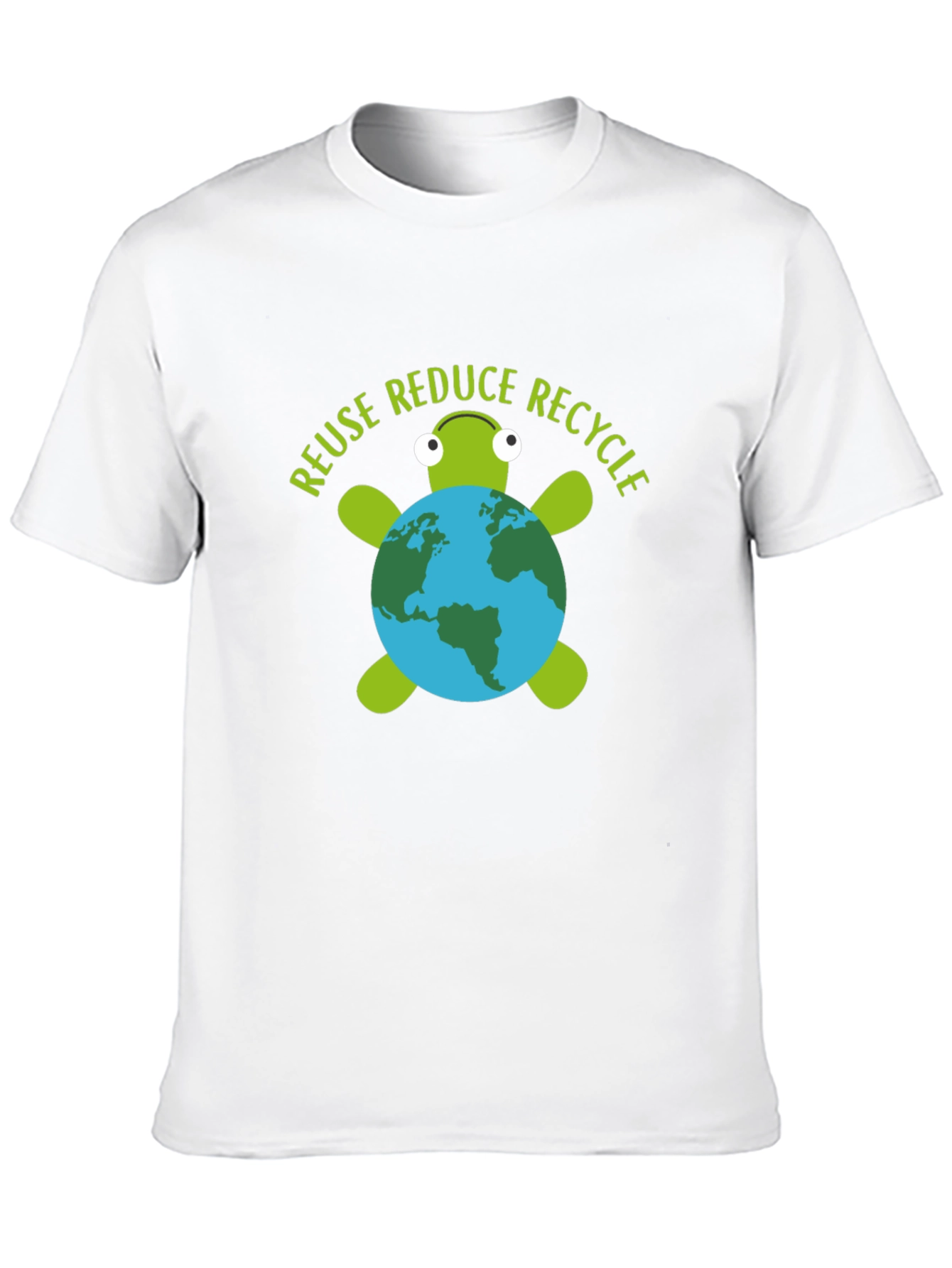 Eco Turtle Graphic Tee - Reuse Reduce Recycle
