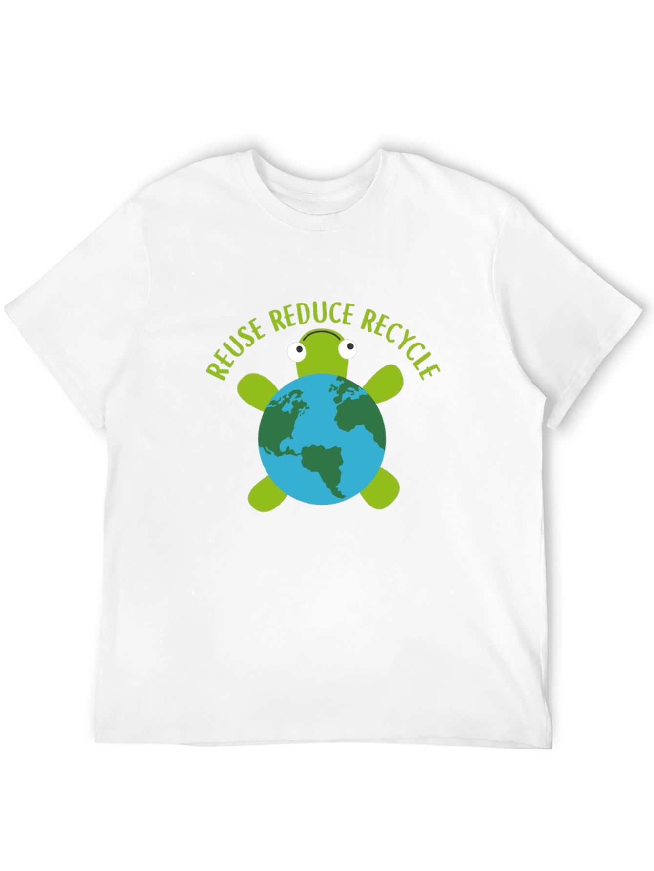 Eco Turtle Graphic Tee - Reuse Reduce Recycle