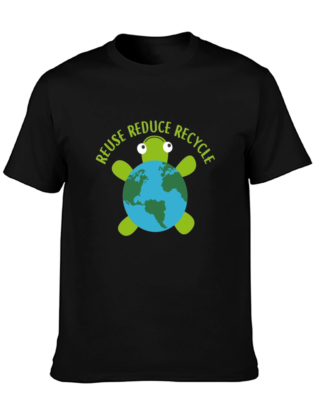 Eco Turtle Graphic Tee - Reuse Reduce Recycle
