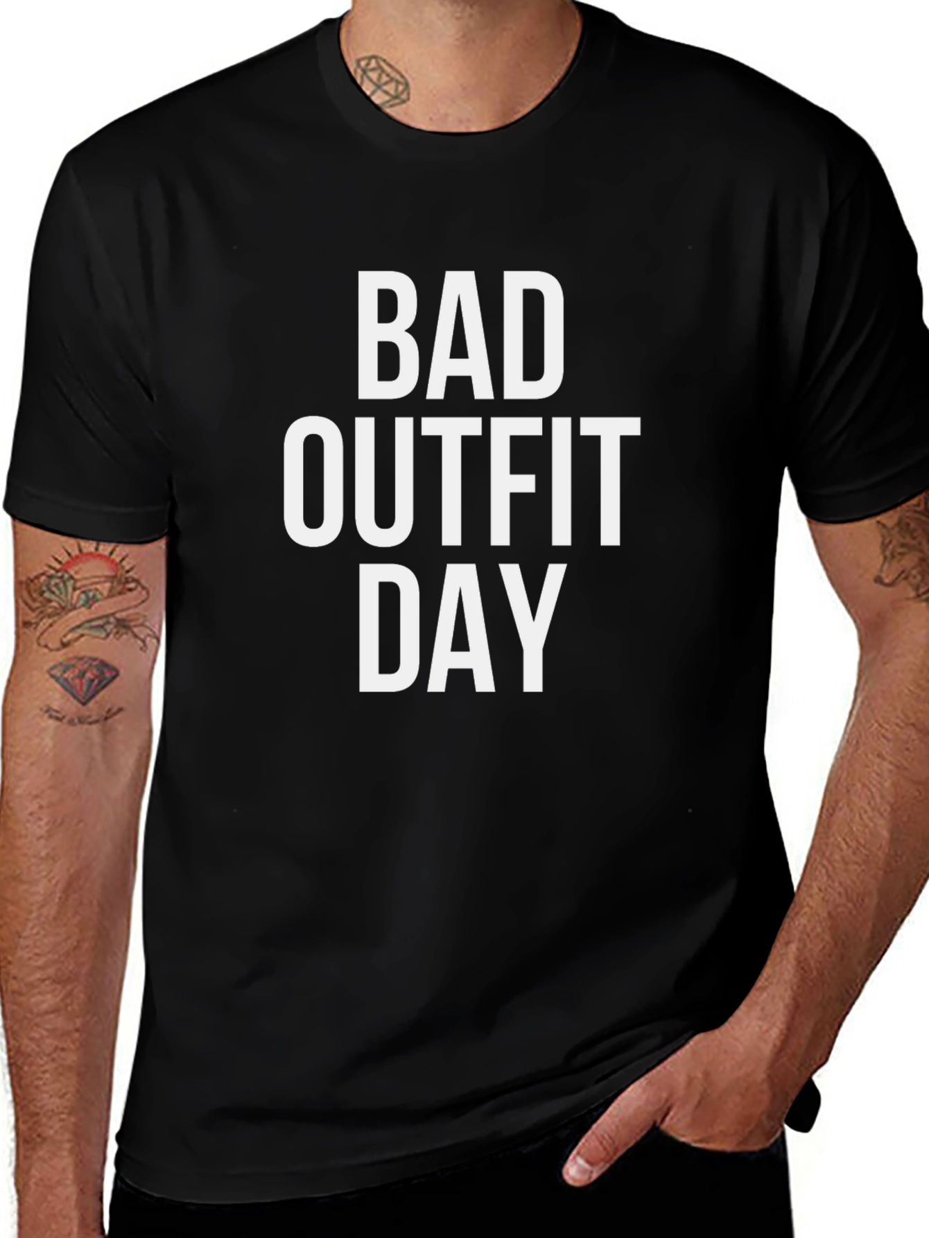 Bad Outfit Day Funny Graphic T-Shirt