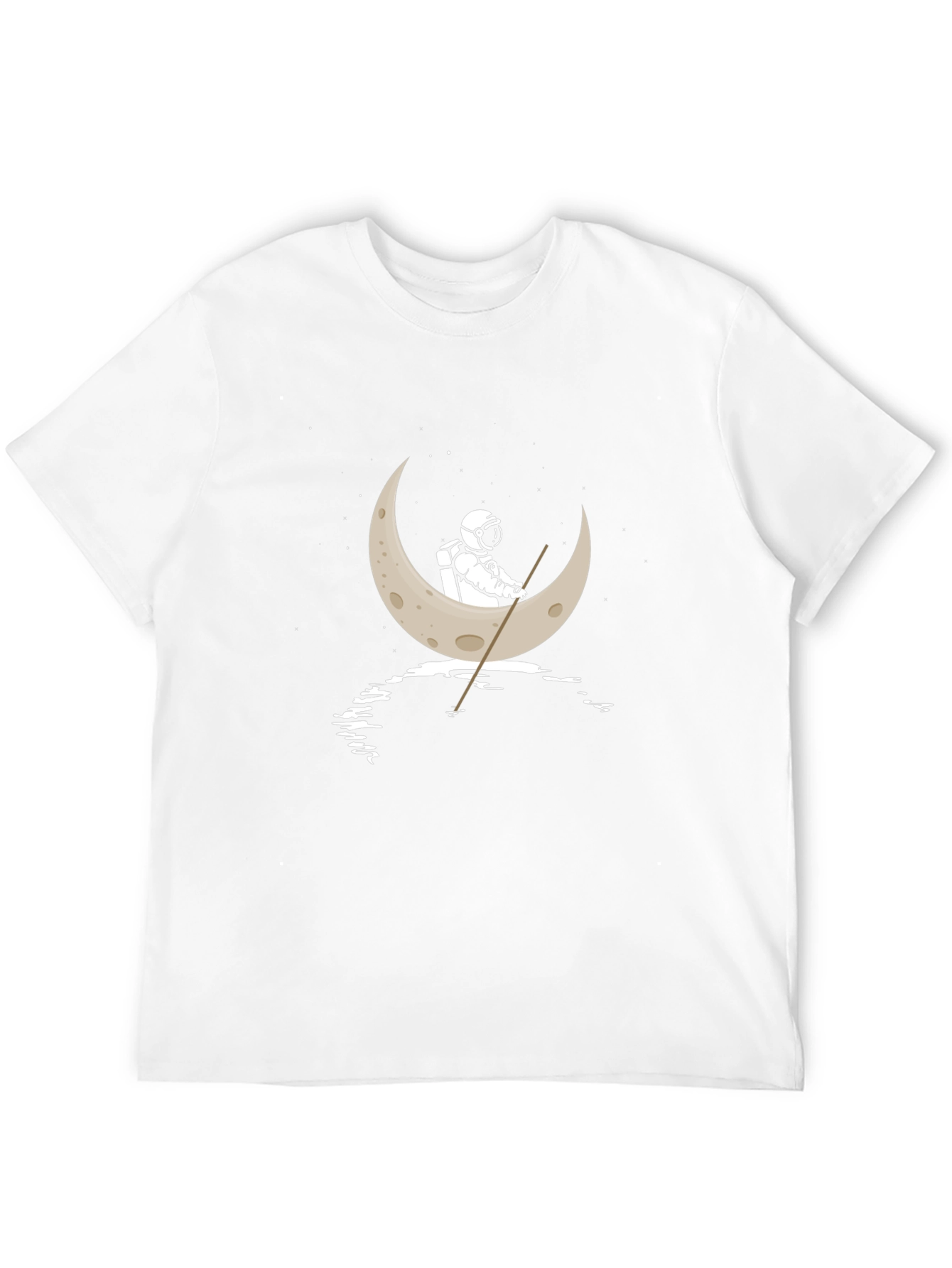 Astronaut Moon Boat T-Shirt