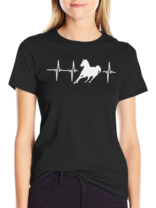 Horse Heartbeat T-Shirt - Equestrian Tee