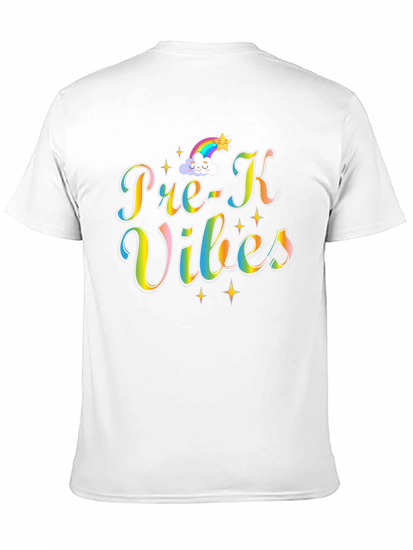Pre-K Vibes Rainbow Graphic T-Shirt