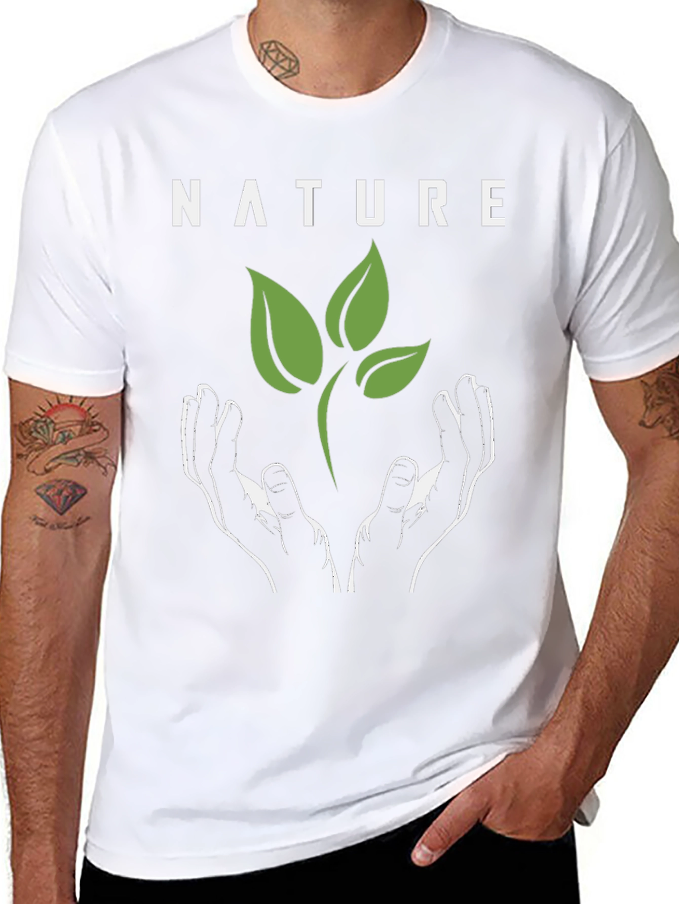 Nature Graphic T-Shirt - Plant Lover Tee