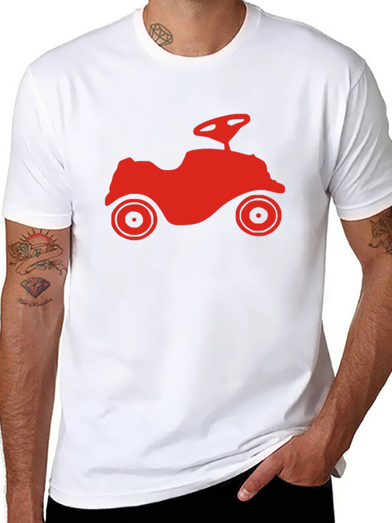 Retro Ride-On Toy Car Graphic Tee - Classic Cool