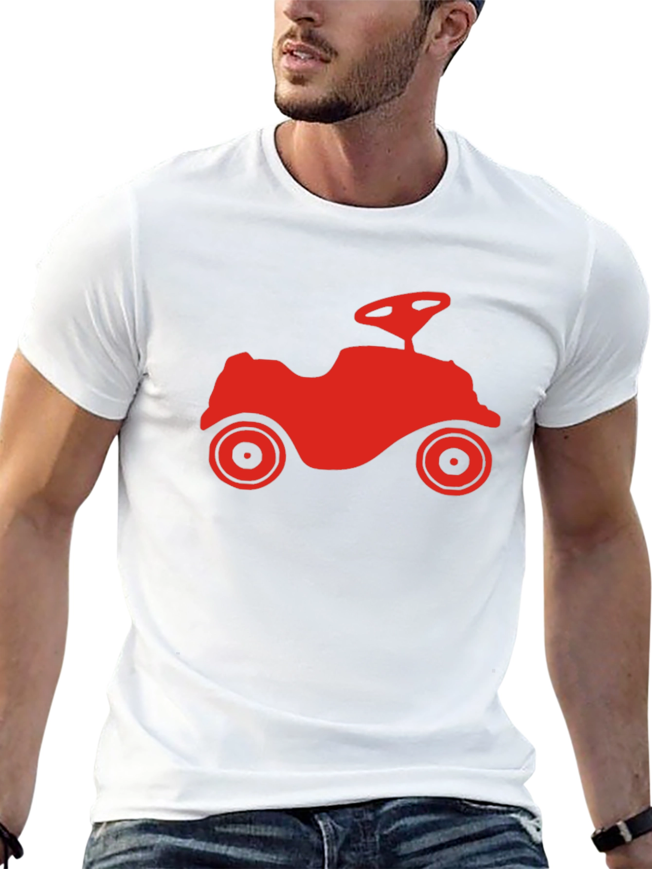Retro Ride-On Toy Car Graphic Tee - Classic Cool