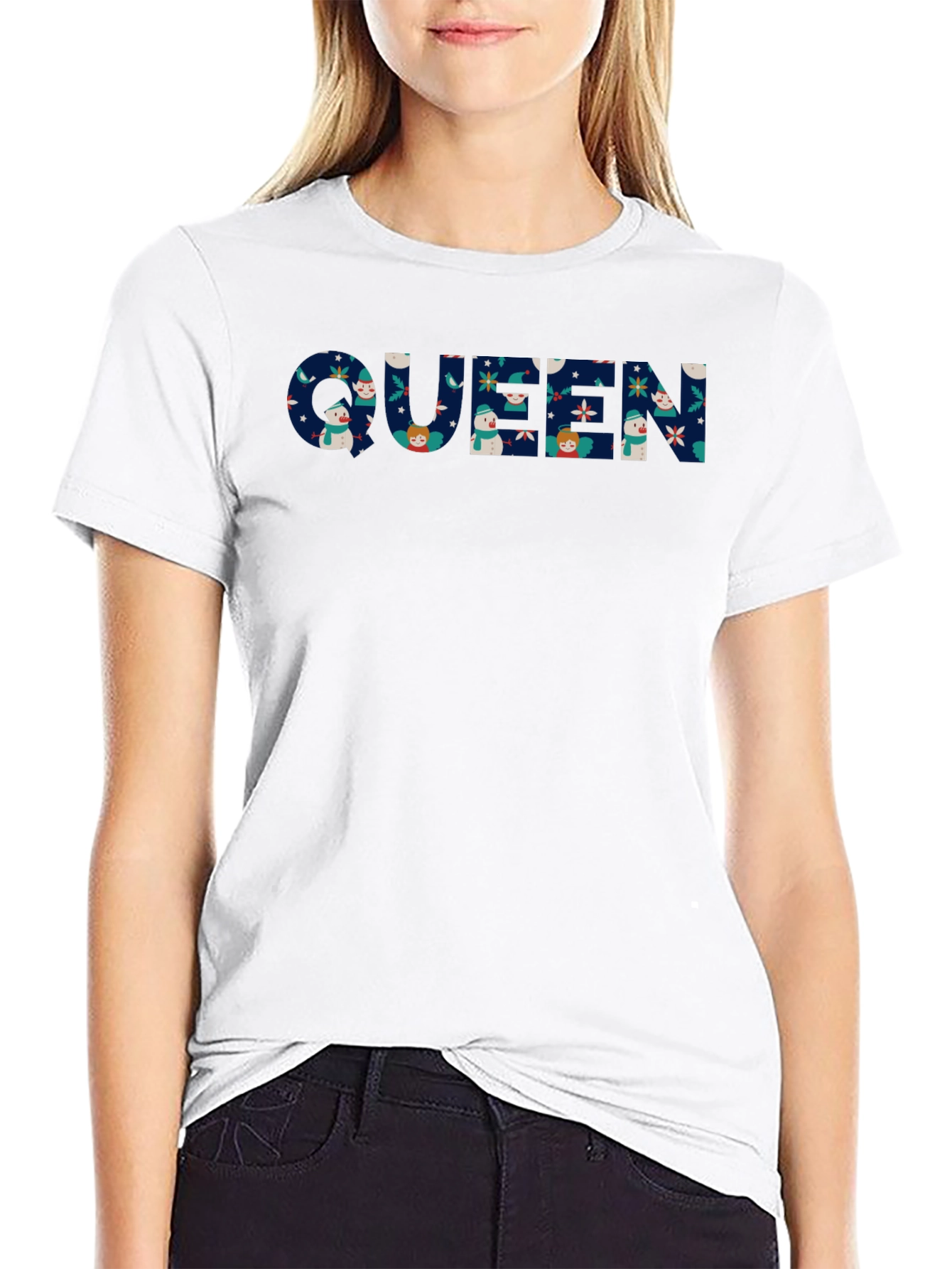 Queen Holiday Pattern Tee
