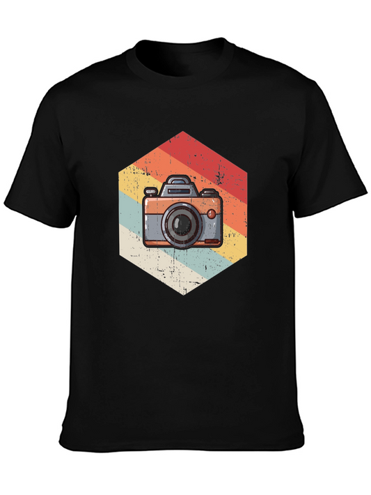 Retro Camera Graphic Tee - Vintage Style