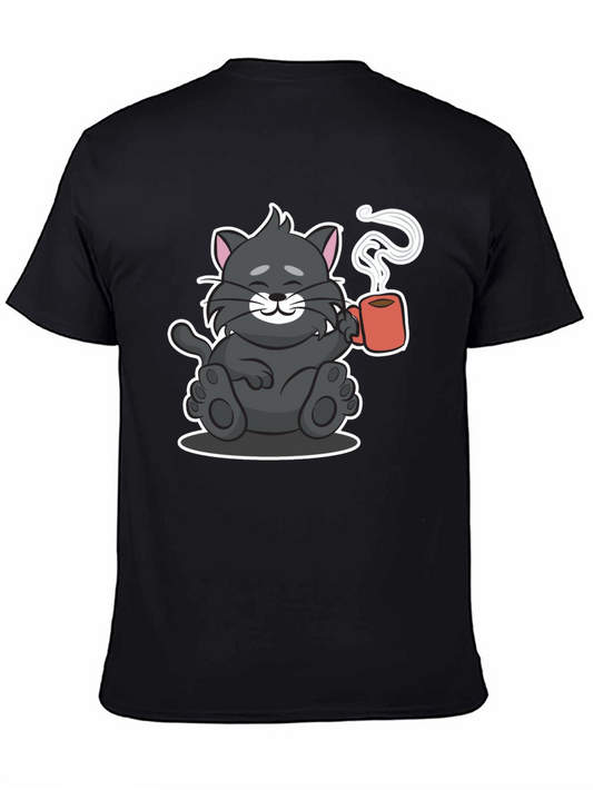 Cute Cat Coffee Lover T-Shirt