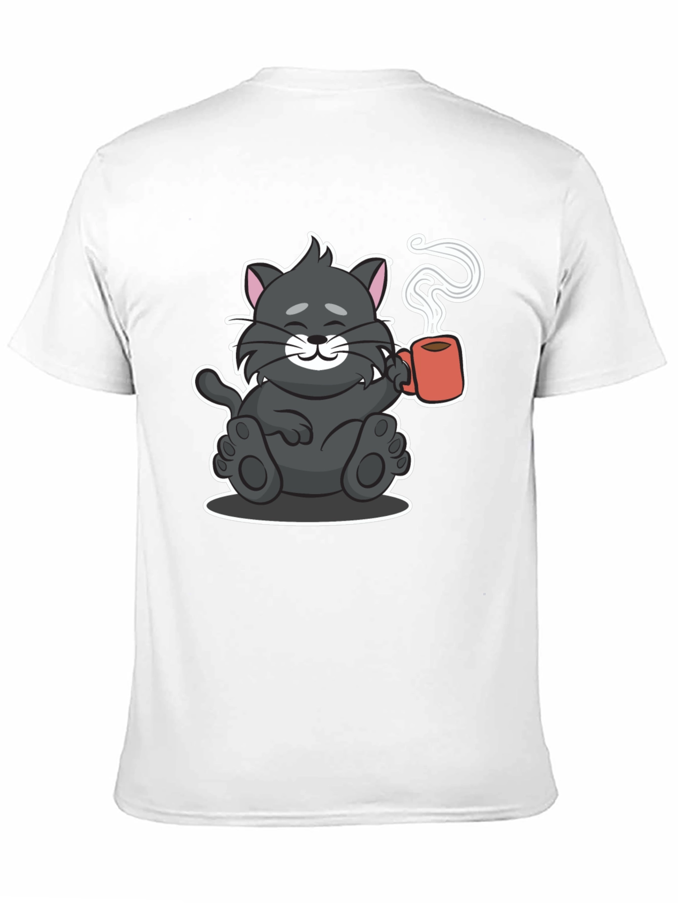 Cute Cat Coffee Lover T-Shirt