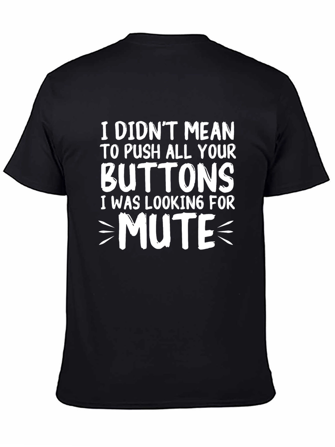 Funny Mute Button Graphic T-Shirt