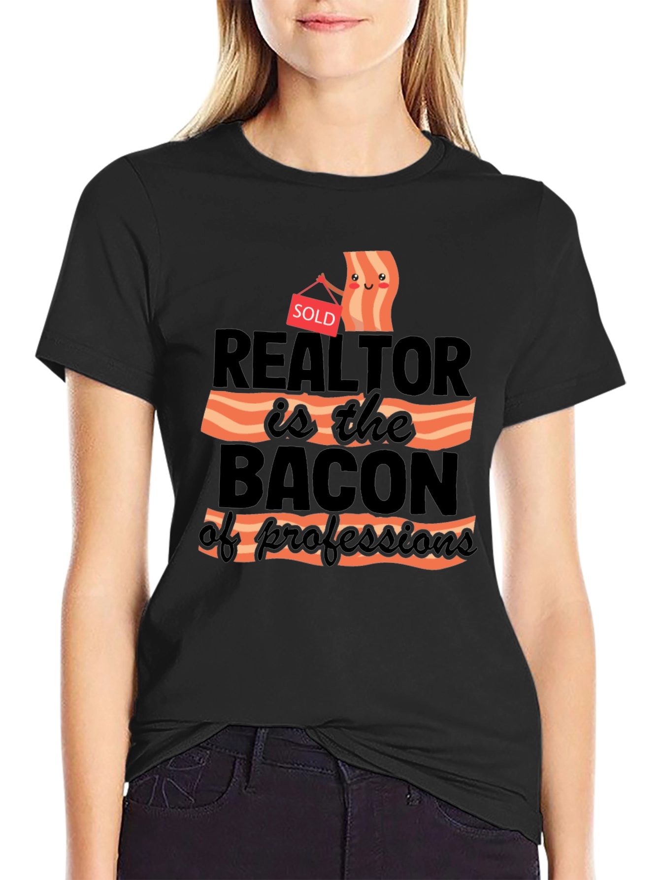 Realtor Bacon of Professions T-Shirt