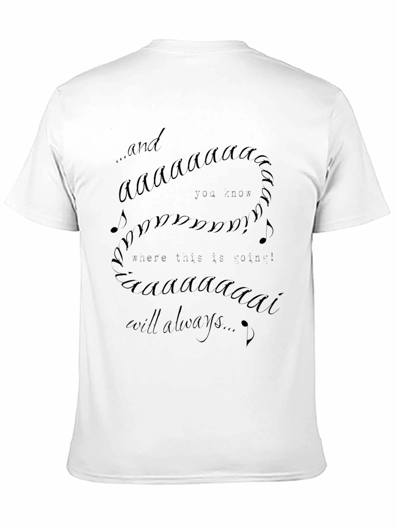 Lyric T-Shirt - Funny Music Quote Tee