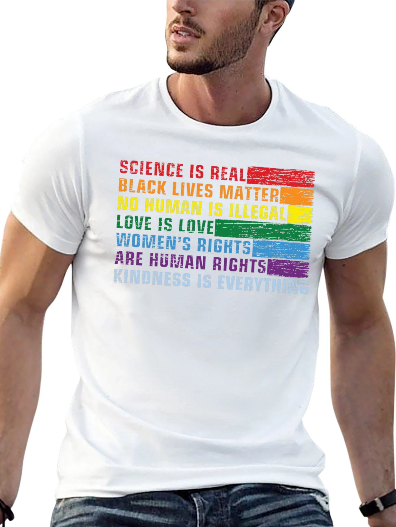 Science is Real Graphic Pride T-Shirt