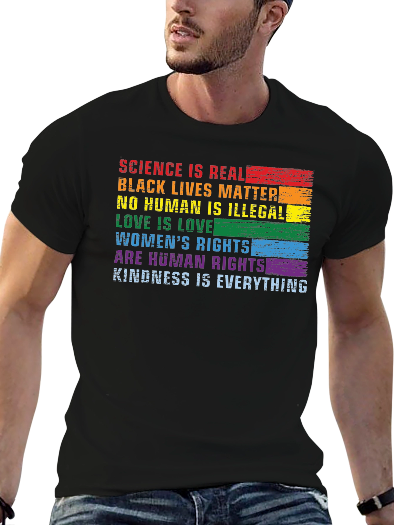 Science is Real Graphic Pride T-Shirt