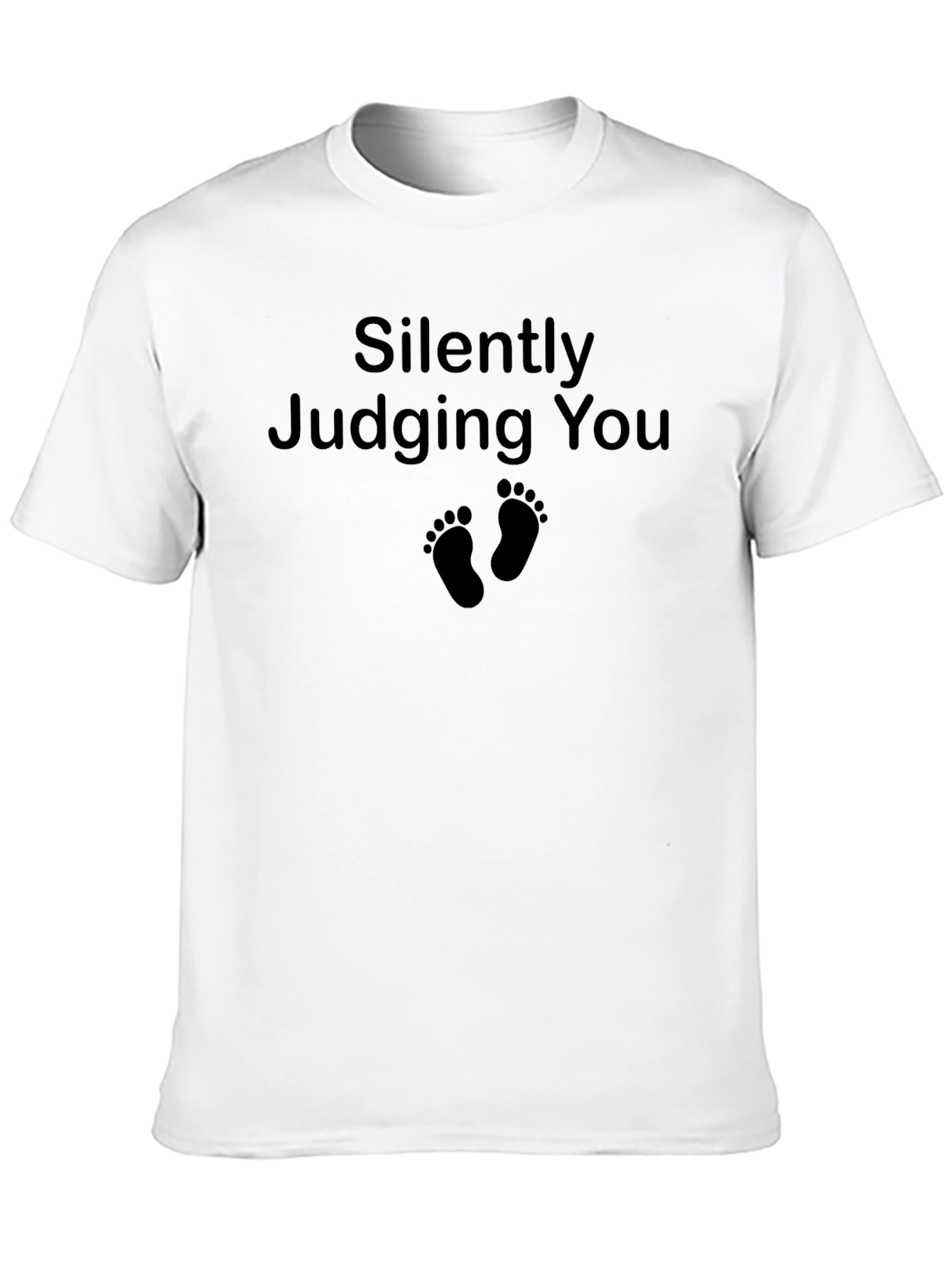 Silently Judging You Graphic Tee - Black