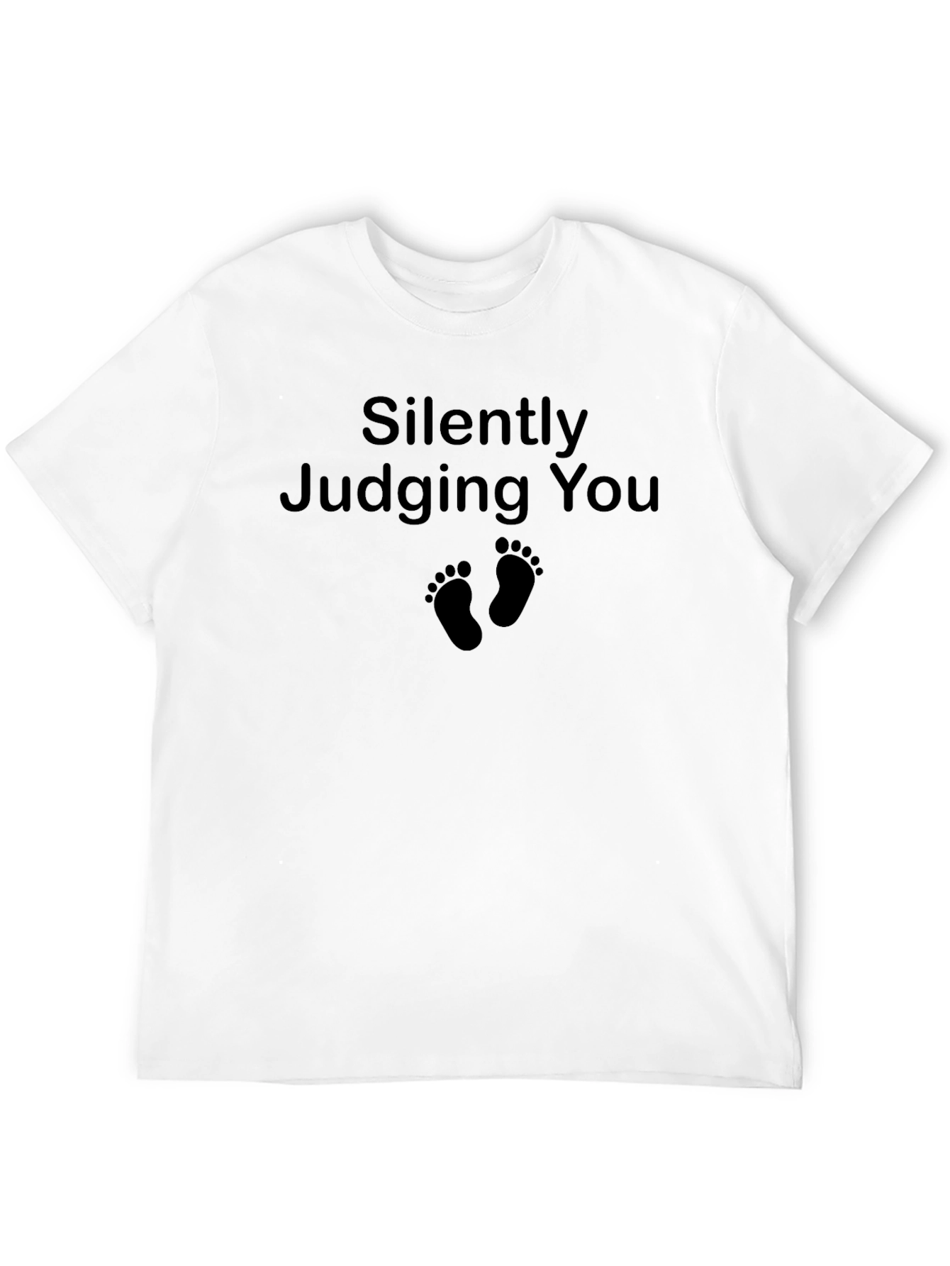 Silently Judging You Graphic Tee - Black