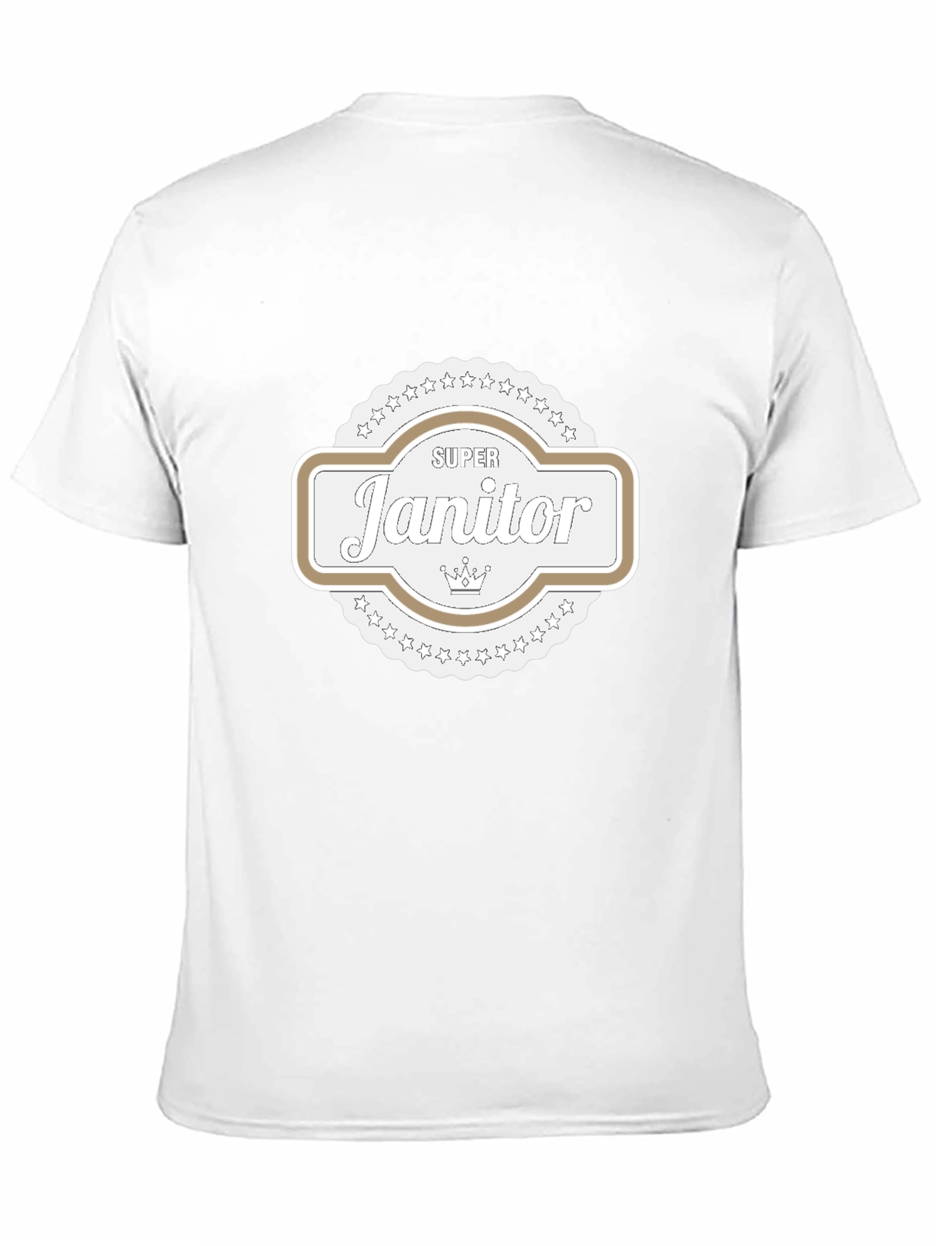 Super Janitor T-Shirt - Black Cotton Tee