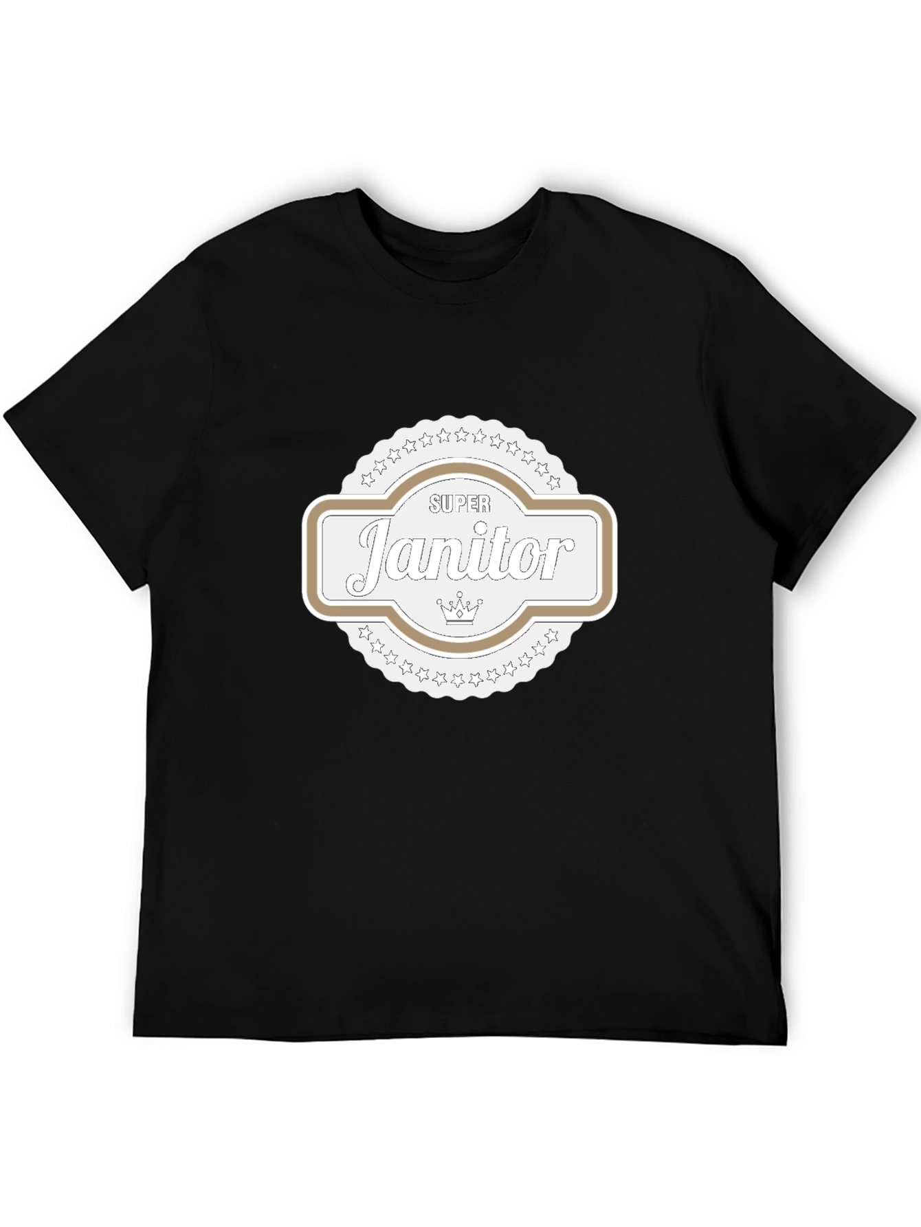 Super Janitor T-Shirt - Black Cotton Tee