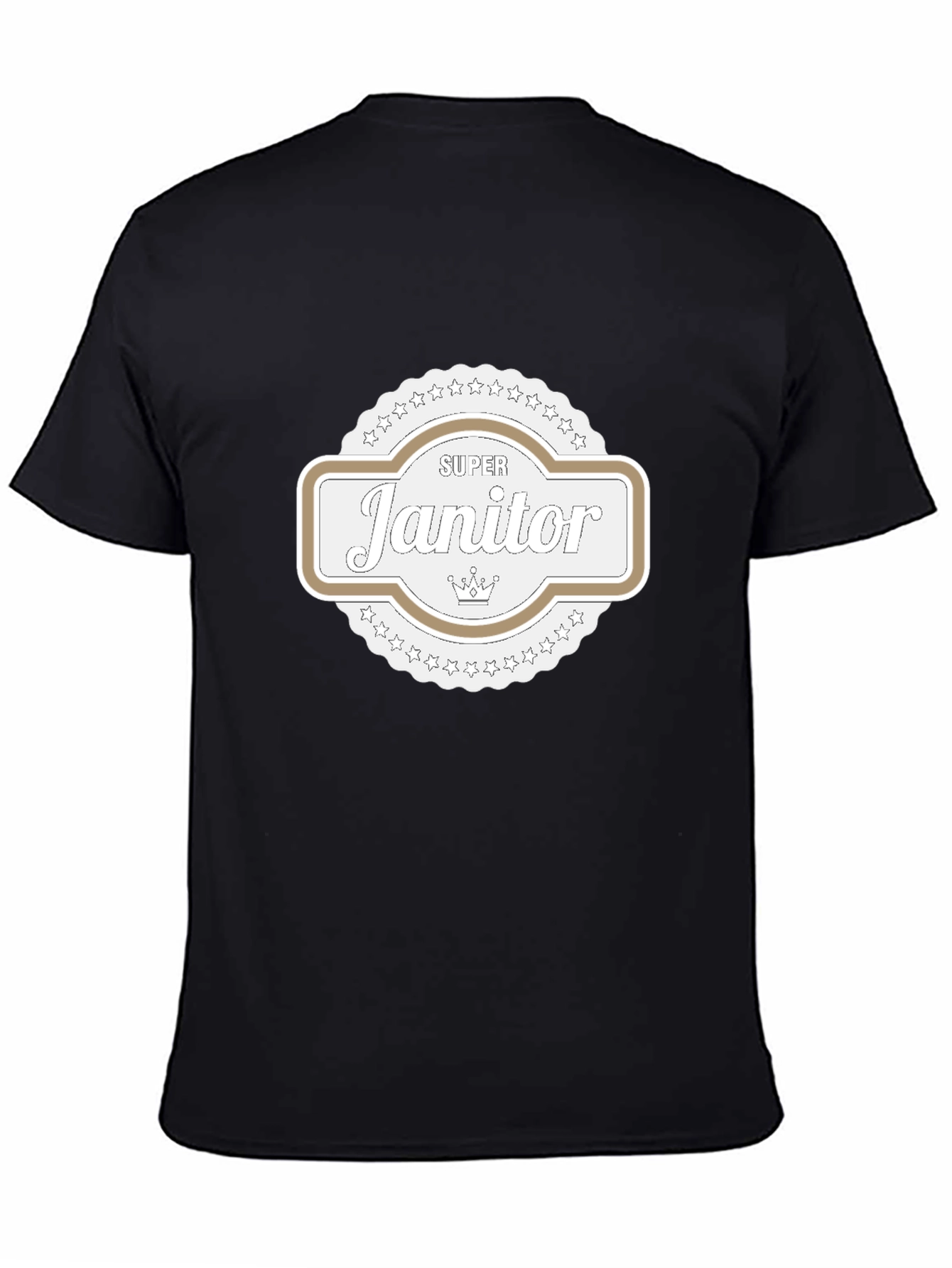 Super Janitor T-Shirt - Black Cotton Tee