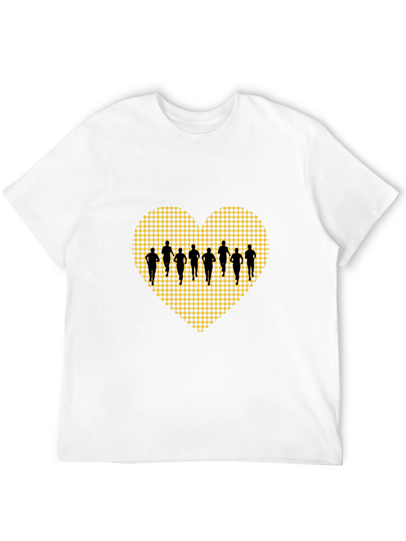 Runners Heart Black T-Shirt