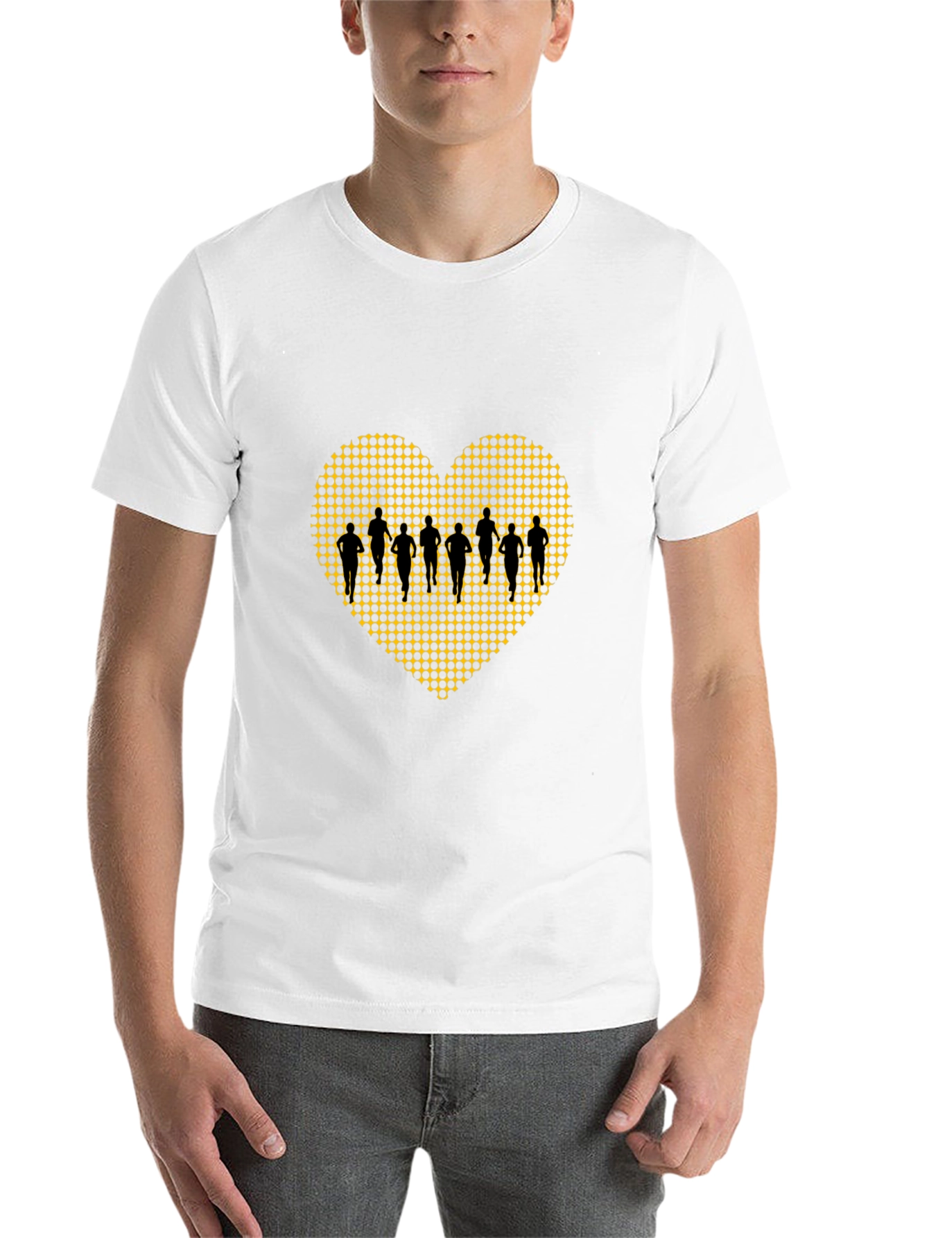 Runners Heart Black T-Shirt