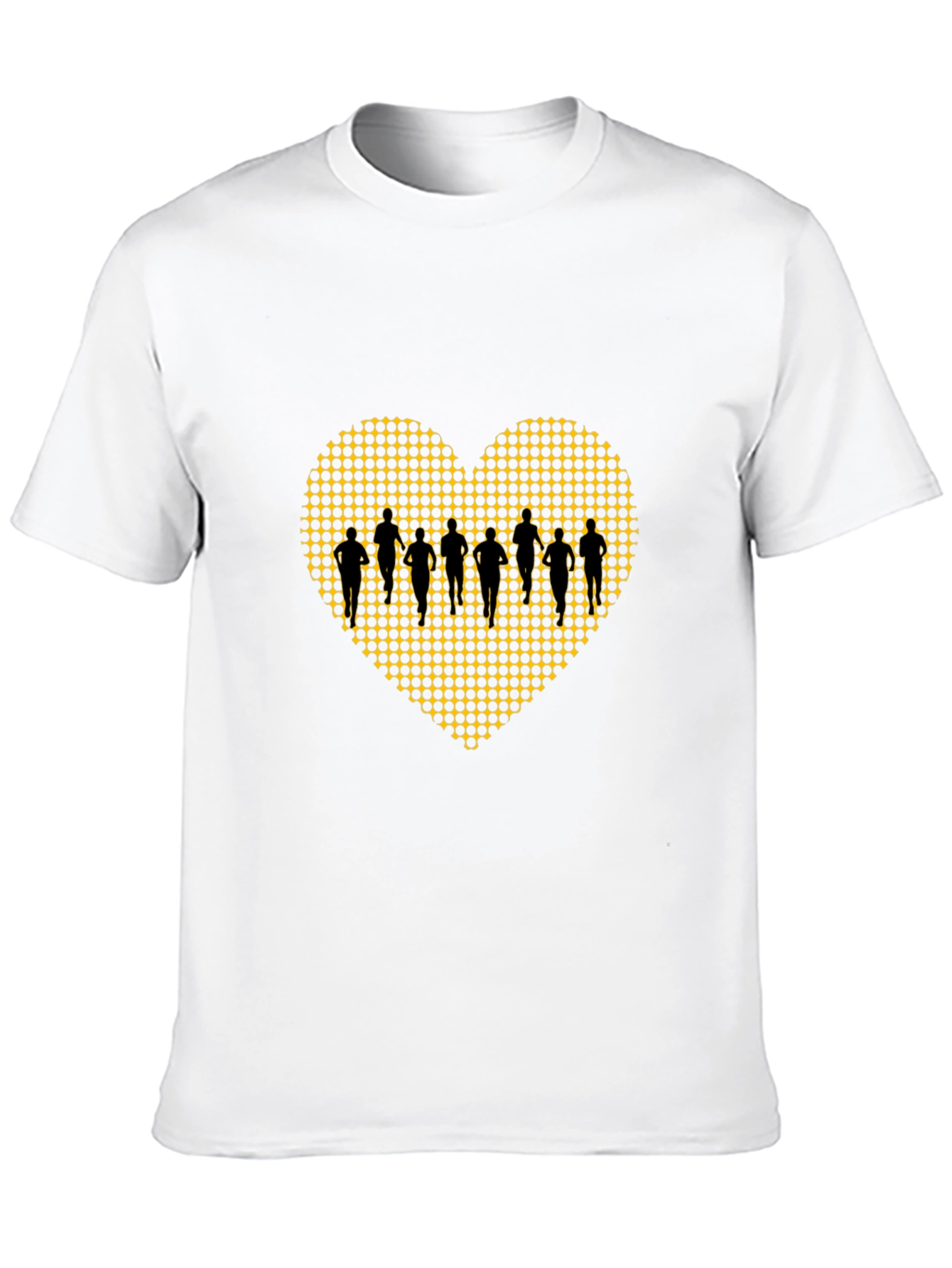 Runners Heart Black T-Shirt