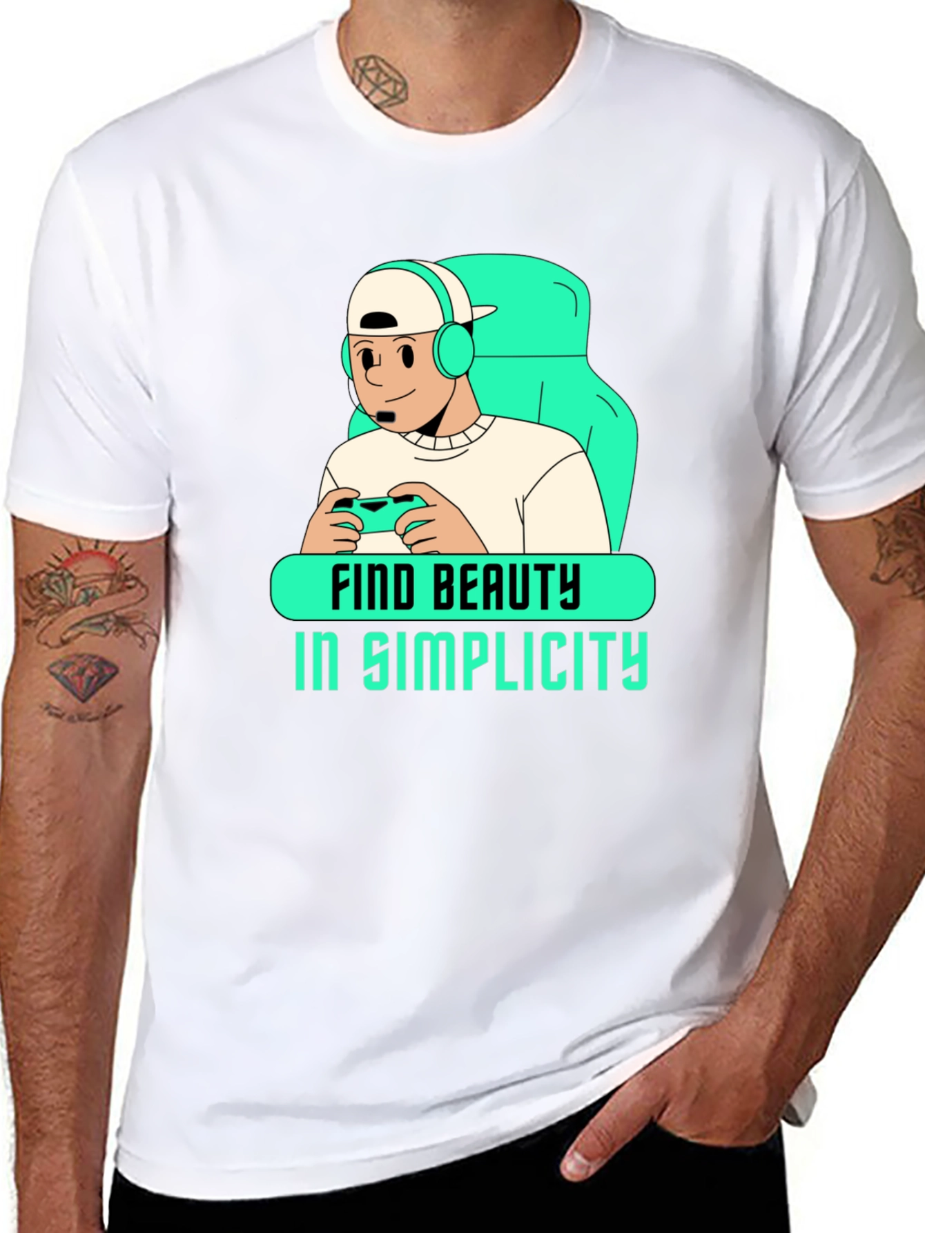 Gamer Simplicity Graphic Tee - Unisex Soft Cotton Blend