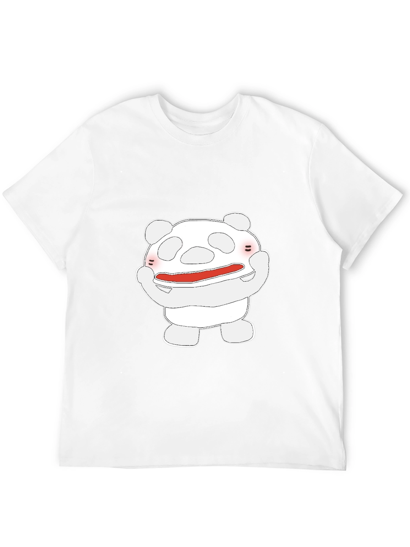 Cute Cartoon Character Graphic T-Shirt - Black