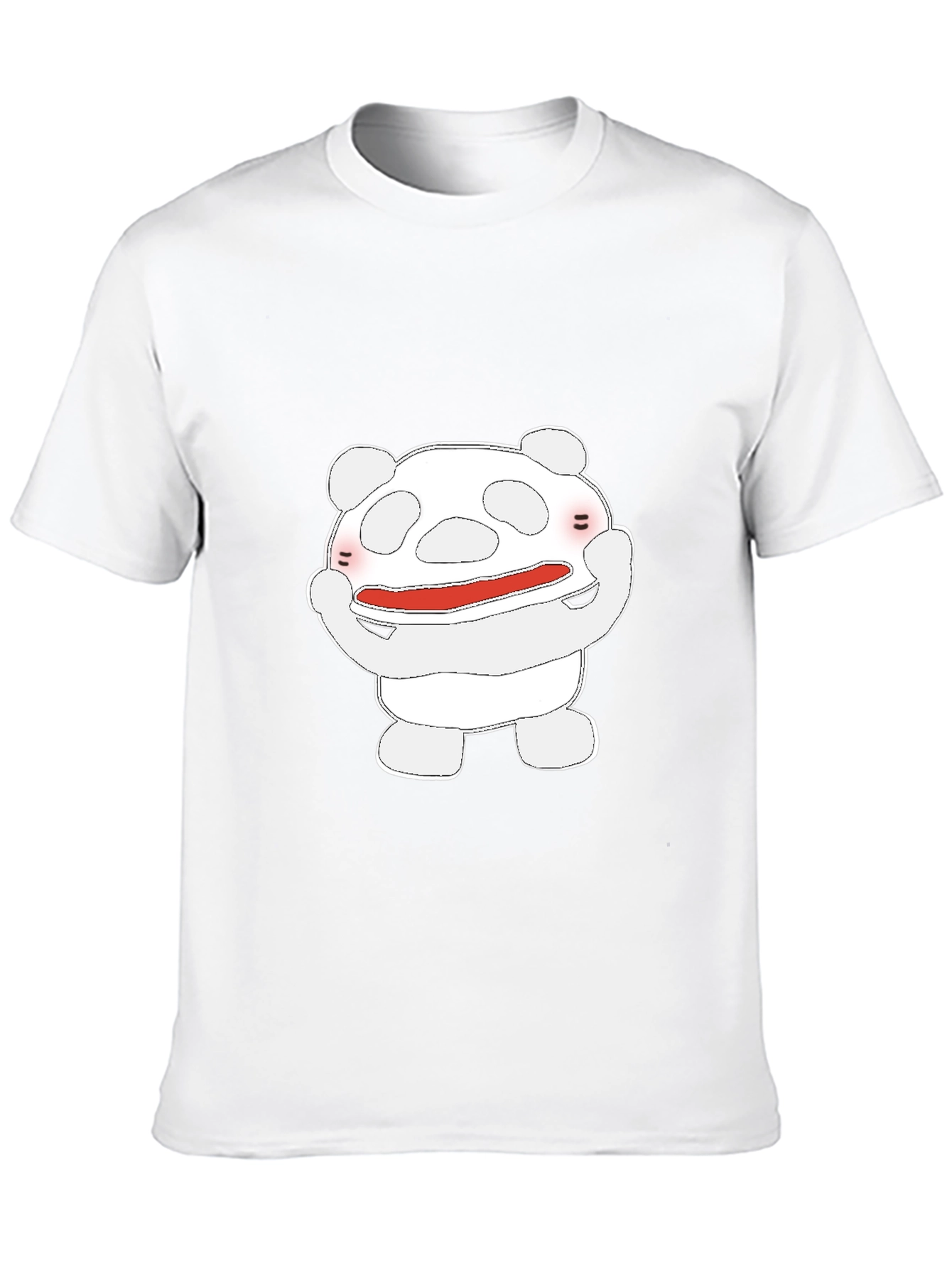 Cute Cartoon Character Graphic T-Shirt - Black