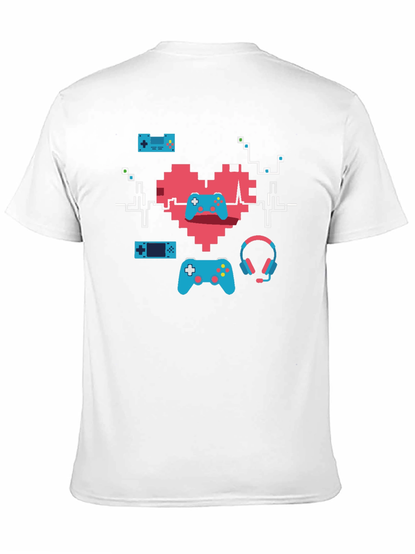 Gamer Heartbeat T-Shirt - Pixel Art Gaming Tee