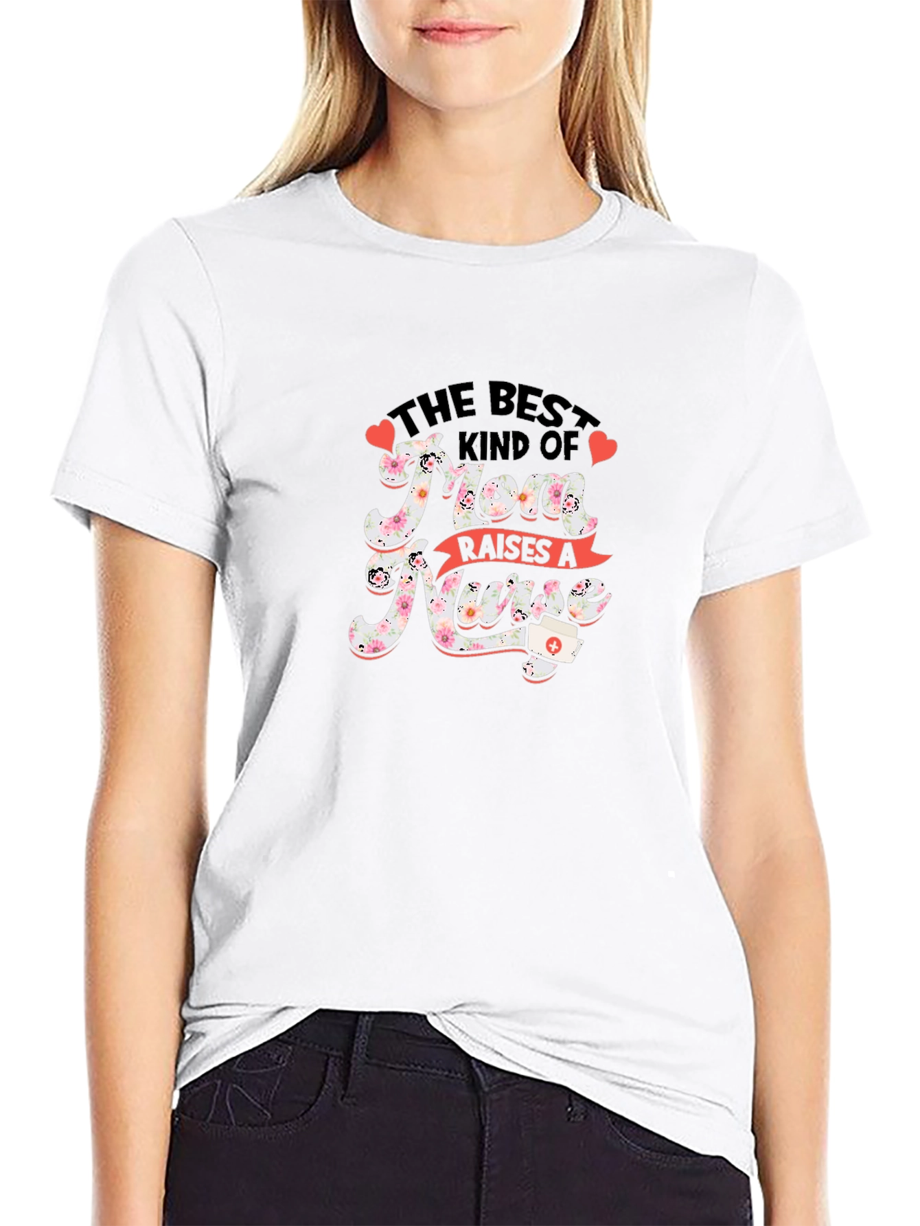 Best Mom Raises A Nurse Graphic Tee