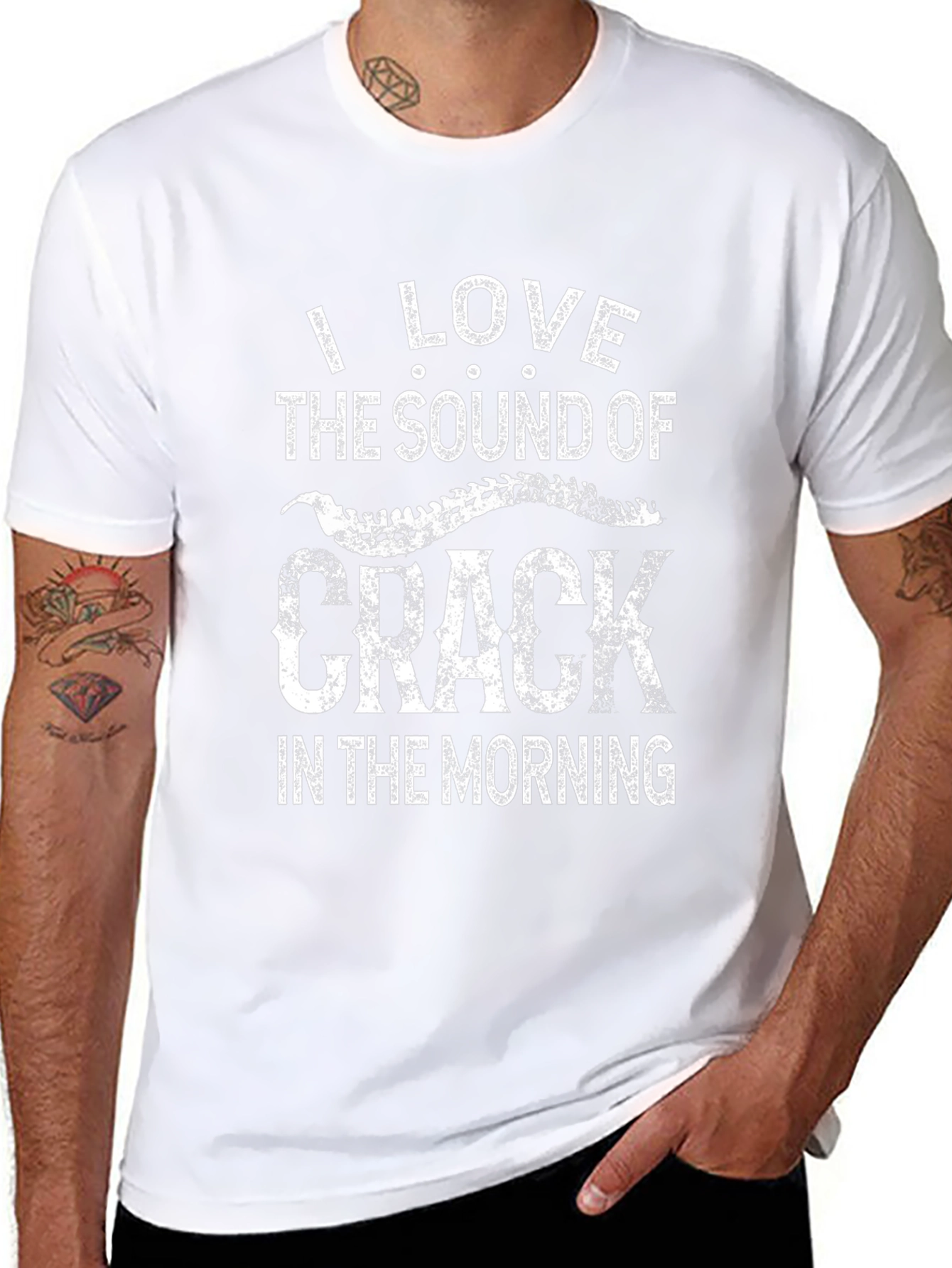 I Love the Sound of Crack T-Shirt - Black