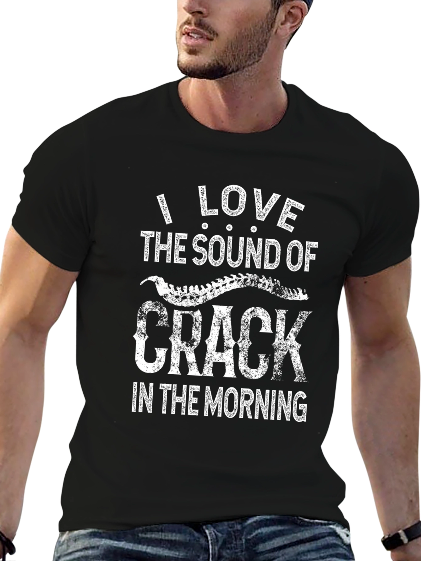 I Love the Sound of Crack T-Shirt - Black