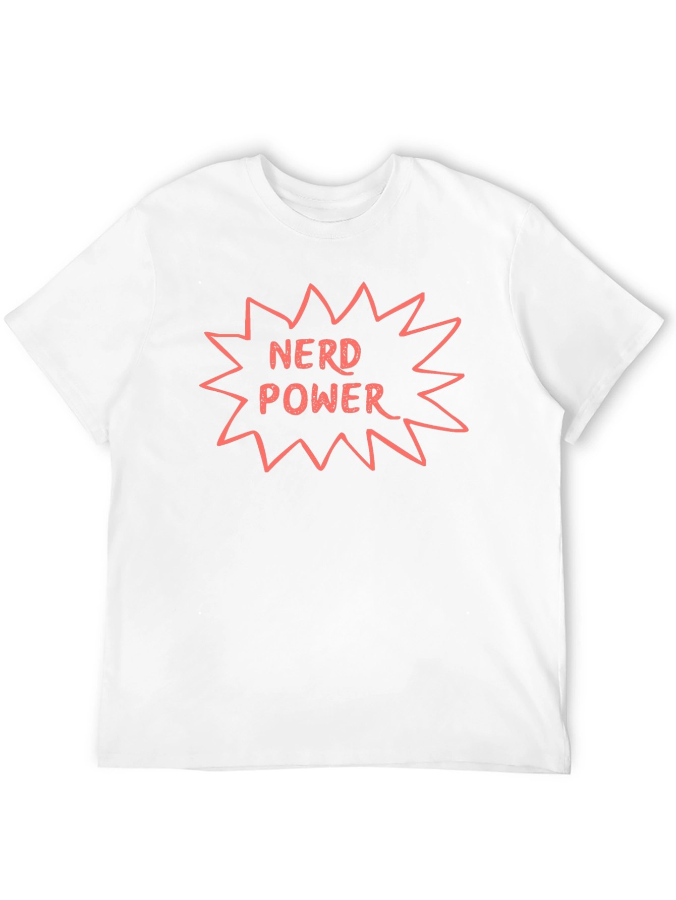 Nerd Power Graphic Tee - Bold Black T-Shirt